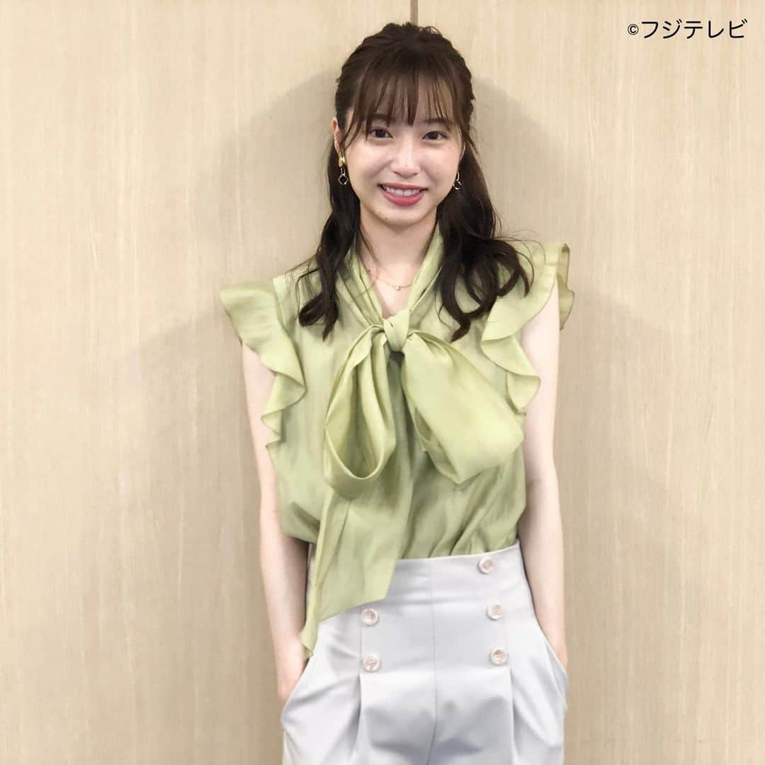 フジテレビ「めざましテレビ」さんのインスタグラム写真 - (フジテレビ「めざましテレビ」Instagram)「ファッション雑誌CanCamとコラボした お天気コーナー「きょう何着て行く？」 林佑香さんの毎日のコーデを紹介♪    ８月２２日（月）　   ・ブラウス　@mystrada_official １万７６００円 ・パンツ　　@adastria_official <アンデミュウ>　９９００円 ・靴　　　　@kanematsu_official 　　　３万３０００円  ・イヤリング　　@phoebe_official ３３００円   ☆ポイント☆ 秋に向けて注目されているのがクラシカルなボウタイブラウス✨ 今シーズンは、ボウタイにボリュームを持たせた華やかなタイプが人気です❗️ その存在感を引き立てるため、ボトムはシンプルデザインのきれいめパンツをチョイス👖  #めざましテレビ #きょう何着て行く？ #林佑香 #今日のコーデ #コーデ #CanCam #今日のファッション#ootd #きょう何着て行く？は月〜金朝6時22分ごろ放送  #きれいめコーデ #きれいめカジュアル #大人コーデ #春コーデ #オフィスカジュアル #上品コーデ #アナウンサー衣装」8月22日 19時24分 - mezamashi.tv