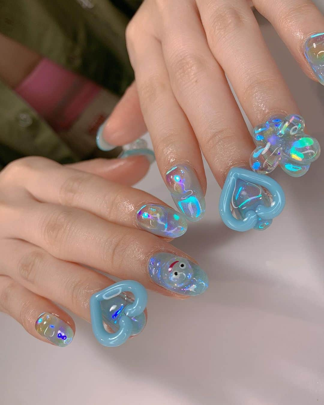 ふくれなさんのインスタグラム写真 - (ふくれなInstagram)「何がいるでしょう💧 New Nail✨」8月22日 19時59分 - fukurena