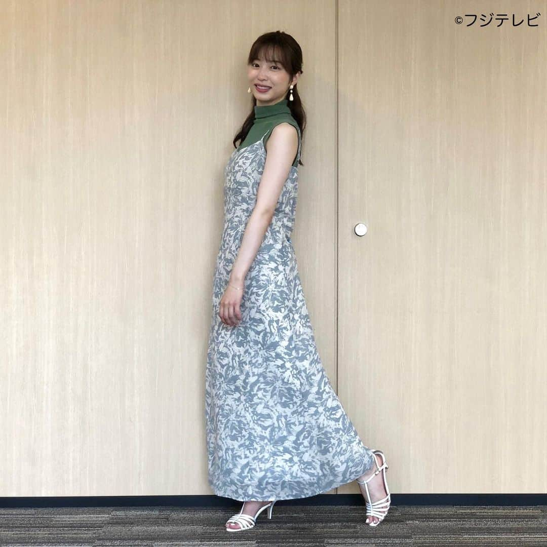 フジテレビ「めざましテレビ」さんのインスタグラム写真 - (フジテレビ「めざましテレビ」Instagram)「ファッション雑誌CanCamとコラボした お天気コーナー「きょう何着て行く？」 林佑香さんの毎日のコーデを紹介♪    ８月２３日（火）　  ・ニット　　@adastria_official <apart by lowrys>　　７１５０円 ・ワンピース[シャツ付き]　　@mercuryduo_com １万４３００円 ・靴　　@kanematsu_official 　２万４１００円  ・イヤリング　　@abiste_official 　７２９０円   ☆ポイント☆ リゾートムード漂う花柄のキャミワンピ✨ ノースリーブニットに重ねてモダンな雰囲気に振ると、タウンユースもお手のもの❗️ ワンピとニットをグリーンでリンクさせるとまとまりが生まれてよりおしゃれに着こなせます💅  #めざましテレビ #きょう何着て行く？ #林佑香 #今日のコーデ #コーデ #CanCam #今日のファッション#ootd #きょう何着て行く？は月〜金朝6時22分ごろ放送  #きれいめコーデ #きれいめカジュアル #大人コーデ #春コーデ #オフィスカジュアル #上品コーデ #アナウンサー衣装」8月23日 21時56分 - mezamashi.tv