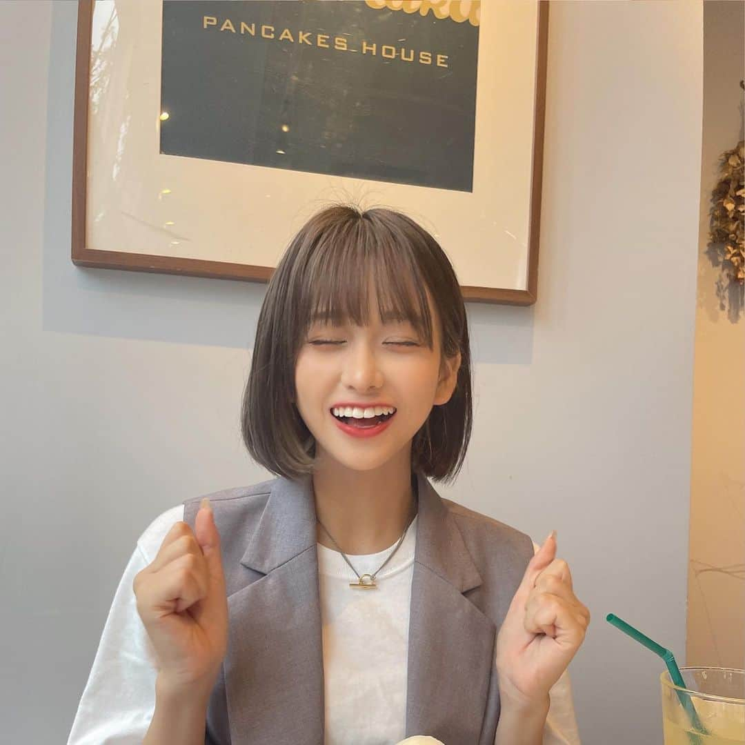 金子みゆさんのインスタグラム写真 - (金子みゆInstagram)「パンケーキ🥞🤍  美味しかった(,,•﹏•,,)」8月25日 21時50分 - kaneko_miyu0813