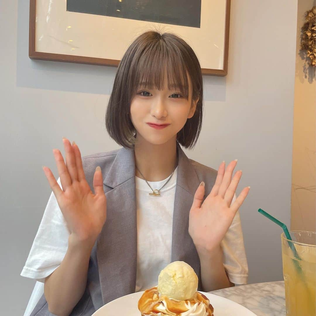 金子みゆさんのインスタグラム写真 - (金子みゆInstagram)「パンケーキ🥞🤍  美味しかった(,,•﹏•,,)」8月25日 21時50分 - kaneko_miyu0813