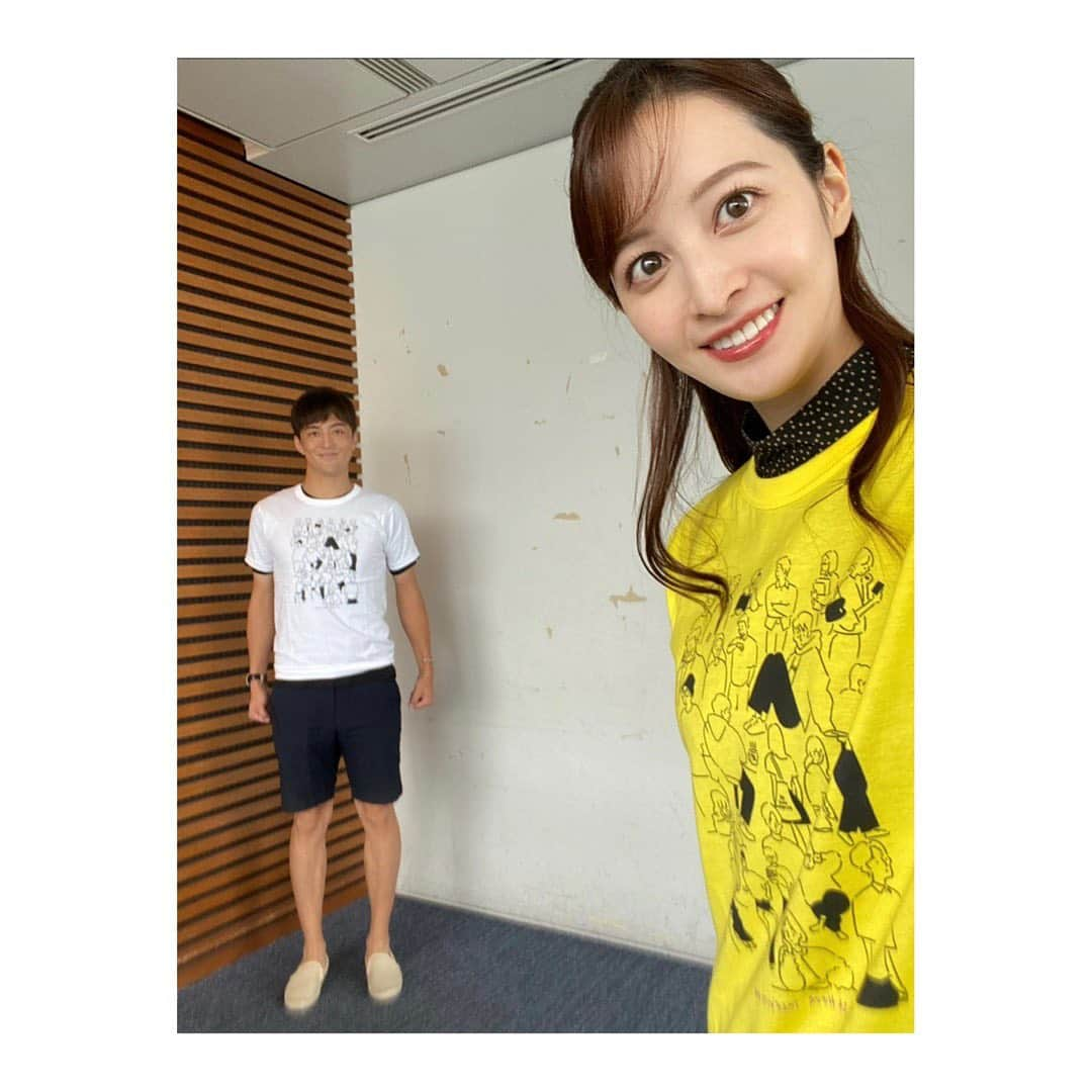 後呂有紗さんのインスタグラム写真 - (後呂有紗Instagram)「* Ｔシャツ３姉妹☺️🍡?  24時間テレビ、ニュースコーナーも ご覧くださった皆さま、ありがとうございました💕  実は、 このコーナー後のお昼には、 トルチャで『顔トレ』の配信も担当していました〜！ こちらもご覧くださった方✨ いますか？✨  今回は、徹夜も怖くない！むくみサヨナラ フェイスエクササイズを紹介〜⛳️✨  こちらは来週以降も、色んなアナウンサーが週替わりで、 バラエティ豊かにお伝えしています☺️ お楽しみください🍡🍡  #24時間テレビ #チャリTシャツ　 #ぴちぴちな梅澤さん笑 #トルチャ　#顔トレ」8月28日 20時15分 - ushiro_arisa