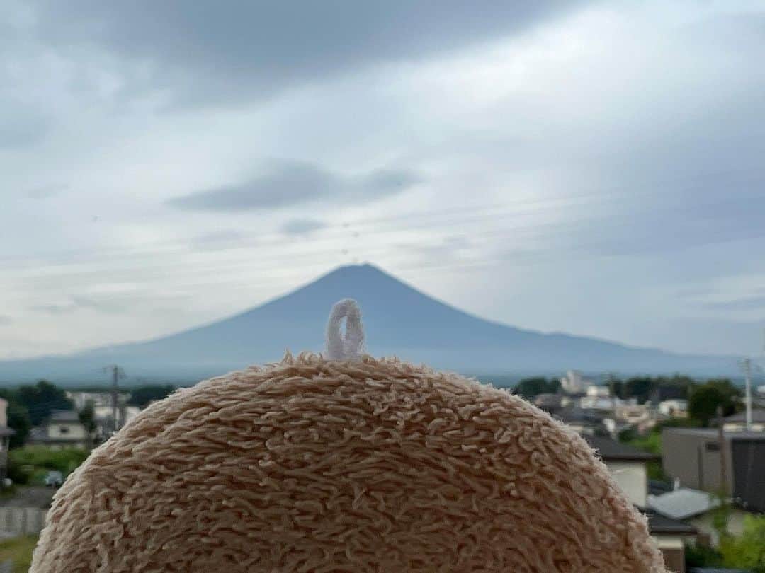江口ともみさんのインスタグラム写真 - (江口ともみInstagram)「この間富士山が目の前に見えるところに行ったので、もぐたろうの頭とのコラボ。。。😂  YouTube更新したよー✨  もぐ族オールスター出演です😁  #fumofumosan #フモフモさん #もぐたろう #富士山 #thegarden #河口湖」8月29日 18時21分 - tomomin.eguchi
