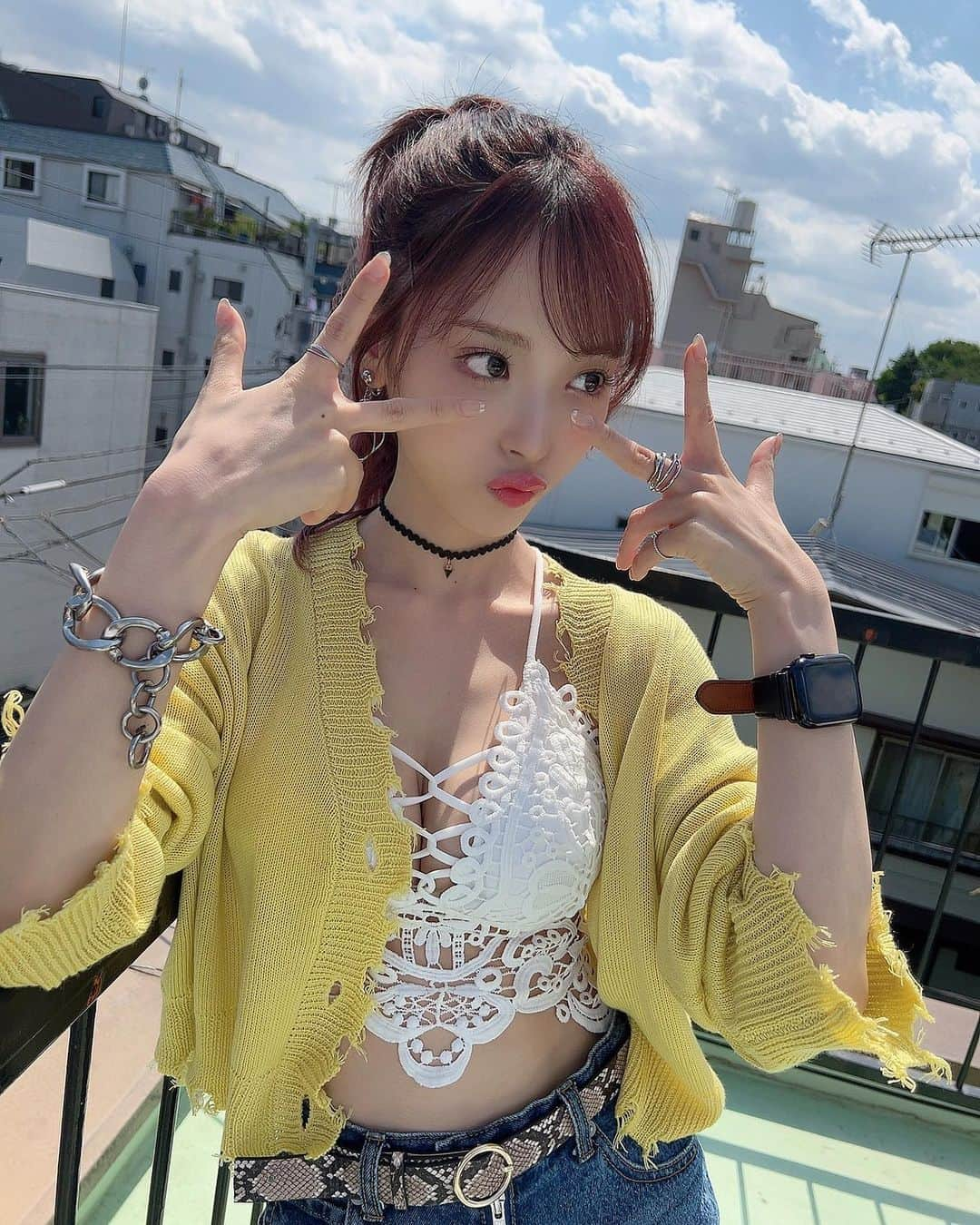 桃乃木かなさんのインスタグラム写真 - (桃乃木かなInstagram)「ポニーテール🌞  ちょっとギャルっぽい？」8月29日 20時21分 - kana_momonogi