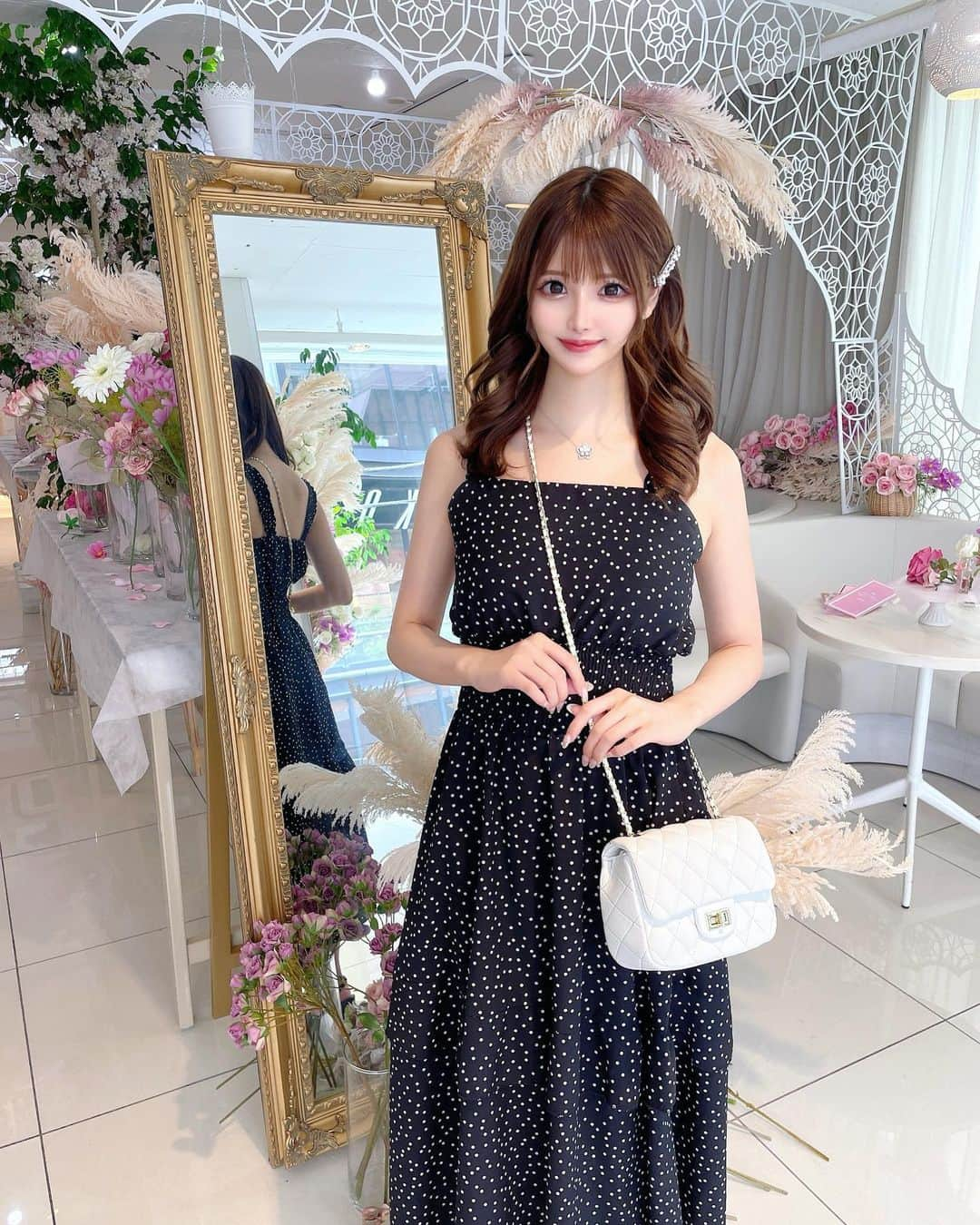 桜咲乃愛さんのインスタグラム写真 - (桜咲乃愛Instagram)「昨日のコーデ👗💓 @etoileboutique_official   #ワンピースコーデ #ワンピース#可愛いものが好き #昨日のコーデ #コーデ#ドットワンピース#ファッション通販 #エトワールブティック#etoileboutique」8月30日 13時36分 - noasama1101