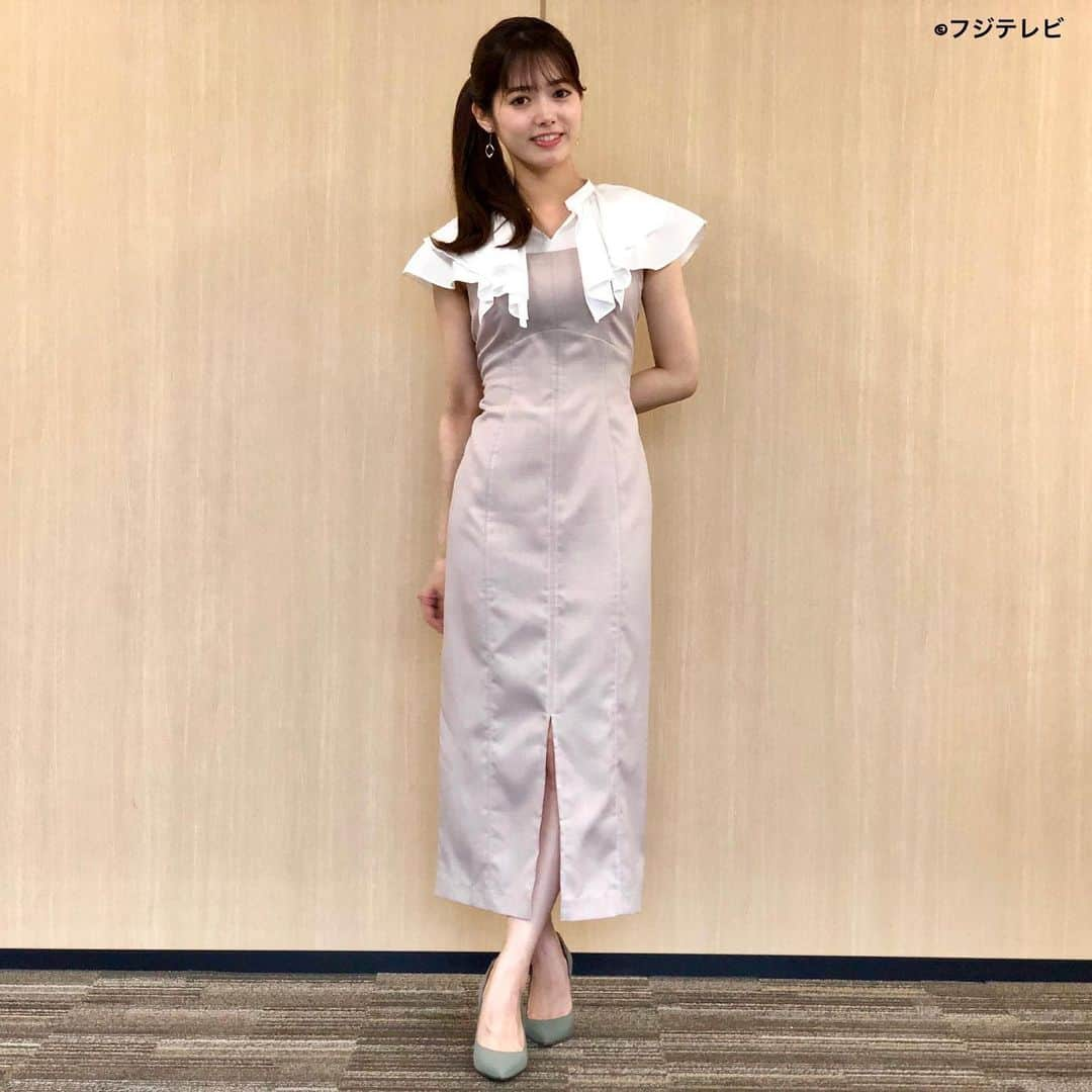 フジテレビ「めざましテレビ」さんのインスタグラム写真 - (フジテレビ「めざましテレビ」Instagram)「ファッション雑誌CanCamとコラボした お天気コーナー「きょう何着て行く？」 谷尻萌の毎日のコーデを紹介♪  ９月２日（金）　  【今日のコーデ】　 ・ワンピース→ @and.couture 　１万７６００円 ・イヤリング→ @phoebe_official 　　　４１８０円 ・靴→ @dianashoespress 　　　１万４３００円    【コーデのポイント】 デニムのベアトップにフリル襟をドッキングさせた 技アリなワンピース😍  サッと着るだけで、きれいめカジュアルな コーディネートが完成します👍  体に程よく沿うきれいなシルエットには ボディラインをすっきり見せる効果も😚✨    #めざましテレビ #きょう何着て行く？ #谷尻萌 #今日のコーデ #コーデ #CanCam #今日のファッション#ootd #きょう何着て行く？は月〜金朝6時22分ごろ放送📺  #もえちゃん #きれいめコーデ #きれいめカジュアル #大人コーデ #秋コーデ #オフィスカジュアル #上品コーデ #アナウンサー衣装」9月2日 15時25分 - mezamashi.tv