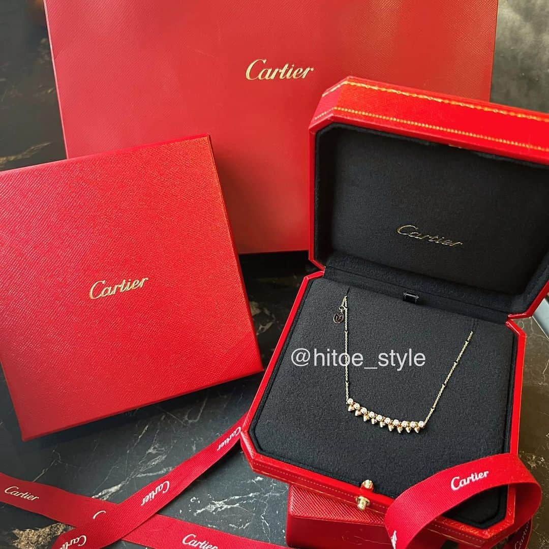 甲村仁絵さんのインスタグラム写真 - (甲村仁絵Instagram)「Thank you😭❤️❤️ 一粒万倍日の今日から使い始めたよ🥰  #cartier #crashdecartier #クラッシュドゥカルティエ #カルティエ　#ダイヤ　#diamond」9月3日 14時09分 - hitoe_style