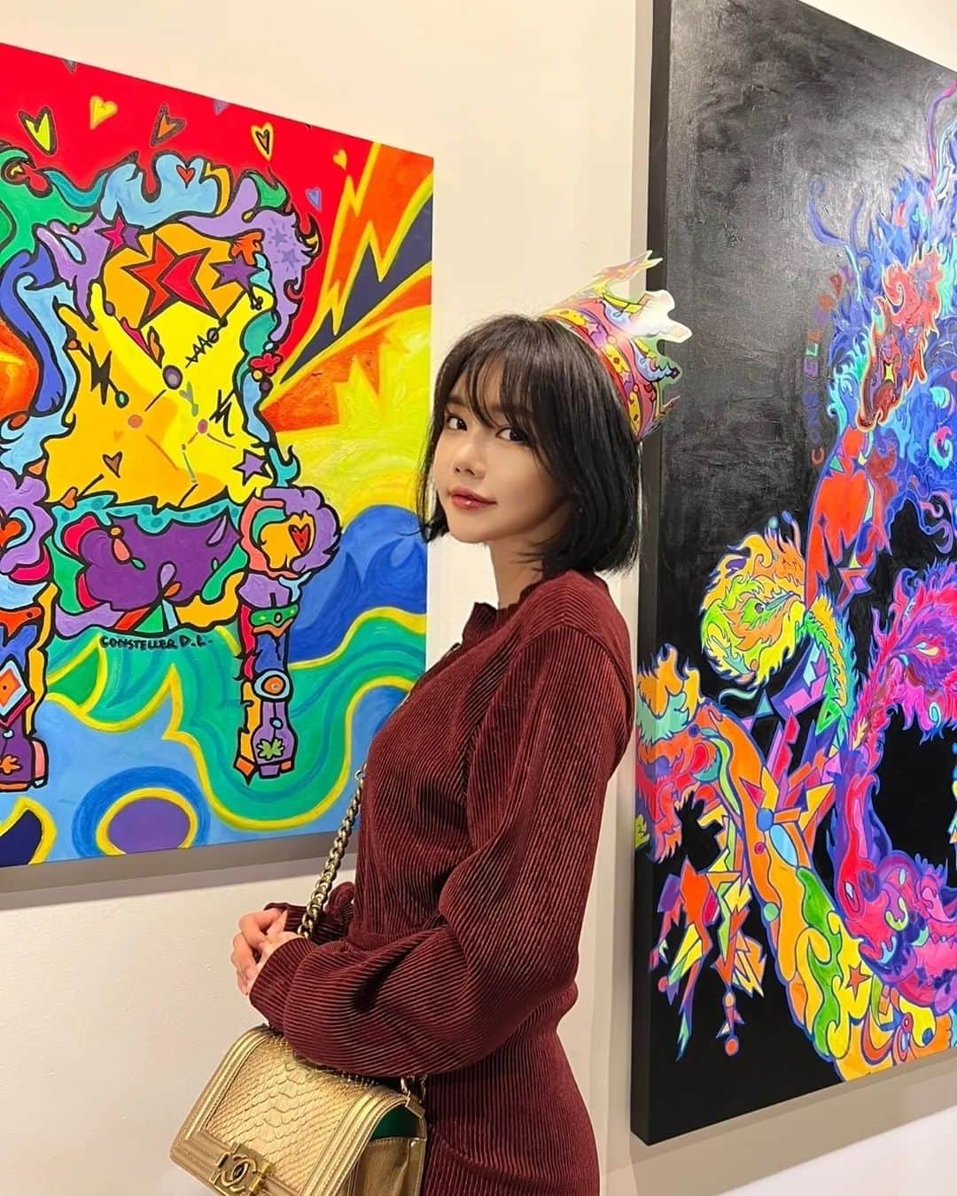 Han Ga Eunさんのインスタグラム写真 - (Han Ga EunInstagram)「전시 나들이 🎨 초대고마워요」9月3日 19時53分 - gaeungbebe