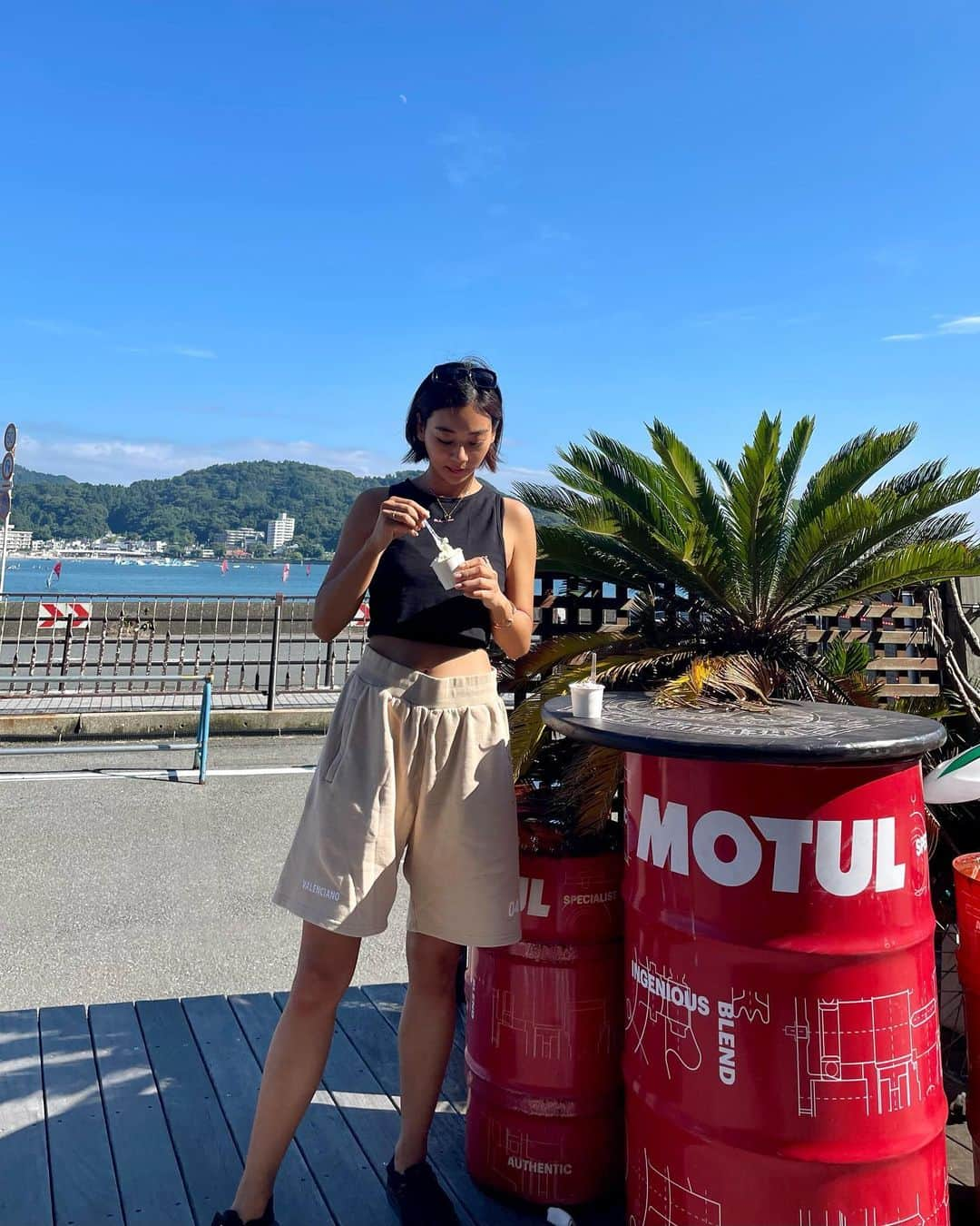 指出瑞貴さんのインスタグラム写真 - (指出瑞貴Instagram)「💜🫠💙 #love #icecream」9月3日 20時43分 - sashidemizuki