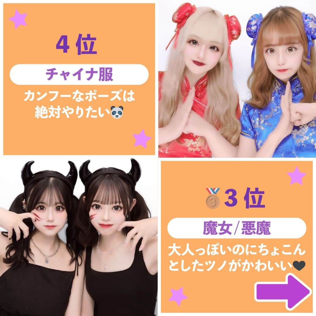 Nom de plumeさんのインスタグラム写真 - (Nom de plumeInstagram)「【トップ10‼︎】人気コスプリランキング😈  フォロワーさん12万人に聞いた😳👂🏻❗️ ハロウィンにみんながやりたい人気のコスプリ トップ10をランキングで紹介するよ🎃🏆🌟  お気に入りのコスプリを選んで 仮装を楽しんじゃおう👻💜🧡  関東・関西のコスプリができるゲーセンも 最後にまとめてあるから最後までチェック👀💗  🟠photo by⚪️  @yuarikamo  @_113myum @rena_ohrevilla @_o4.yun_ @m.miha_422 @mium.ca @puddin___g @kinoka0508 @_8_10_ao @rii_o81  −−−−−−−−−−−−−−−−−−−−−−−−−−−−  Nomdeplumeで 紹介させていただける写真を募集中🧚‍♀️💜 素敵な写真が撮れたら #nomdeplume をつけるか このアカウントをタグ付けしてね💫  −−−−−−−−−−−−−−−−−−−−−−−−−−−− #ハロウィンコスプレ #ハロウィンコス #ハロウィン仮装 #ハロウィンコスプリ #ハロウィンプリ #ハロウィンプリクラ #放課後jk #jkの素敵な思い出 #fjkの素敵な思い出 #sjkの素敵な思い出 #ljkの素敵な思い出  #プリクラ加工 #プリクラポーズ #プリクラ落書き #ぷりくらぽーず #jkの素敵な思い出 #fjkの素敵な思い出 #sjkの素敵な思い出 #ljkの素敵な思い出 #ネタプリ #放課後jk  #プリント倶楽部 #ぷりんと倶楽部 #コスプリ #2人ポーズ #2人用ポーズ #流行ポーズ  #ネタプリ #ネタプリ倶楽部」9月3日 21時00分 - nomde_official