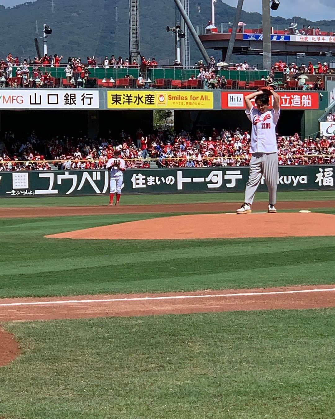 有吉弘行さんのインスタグラム写真 - (有吉弘行Instagram)「始球式。」9月4日 14時35分 - ariyoshihiroiki