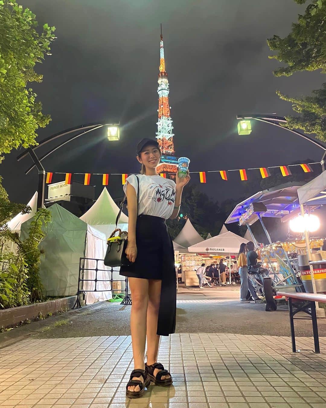 白戸ゆめのさんのインスタグラム写真 - (白戸ゆめのInstagram)「🍺 . #オクトーバーフェスト  みんなが同じ空間で 美味しいものと素敵な音楽を楽しむ とにかく幸せでした🗼」9月4日 23時12分 - yumeno.s_
