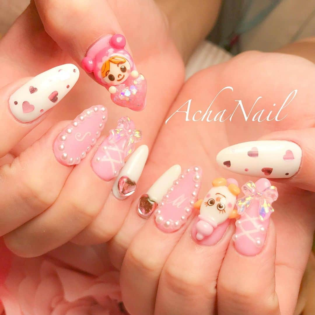 AchaNailさんのインスタグラム写真 - (AchaNailInstagram)「あかちゃんまん と みるくぼうや💖 ⁡ https://ameblo.jp/acha-nail/entry-12761500491.html ⁡ #ネイル #ジェルネイル #フィルイン #フィルイン導入サロン #南池袋 #池袋 #池袋ネイルサロン #ネイルデザイン #キャラクターネイル #キャラネイル #アンパンマン #アンパンマンネイル #あかちゃんまん #あかちゃんまんネイル #みるくぼうや #ガーリーネイル #ピンクネイル #locari #Nails #AchaNail #NailStagram #InstaNails #Nailart #JapaneseNailart #NailDesign #Gelnails #kawaii #네일 #日式美甲 #anpanman」9月5日 23時45分 - achanail