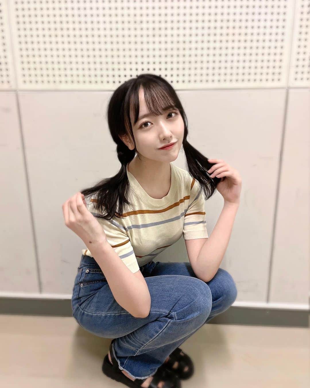 石田千穂さんのインスタグラム写真 - (石田千穂Instagram)「久しぶりにツイン系のアレンジした日！ #ヘアアレンジ #STU48 #石田千穂」9月11日 12時54分 - chiho_ishida
