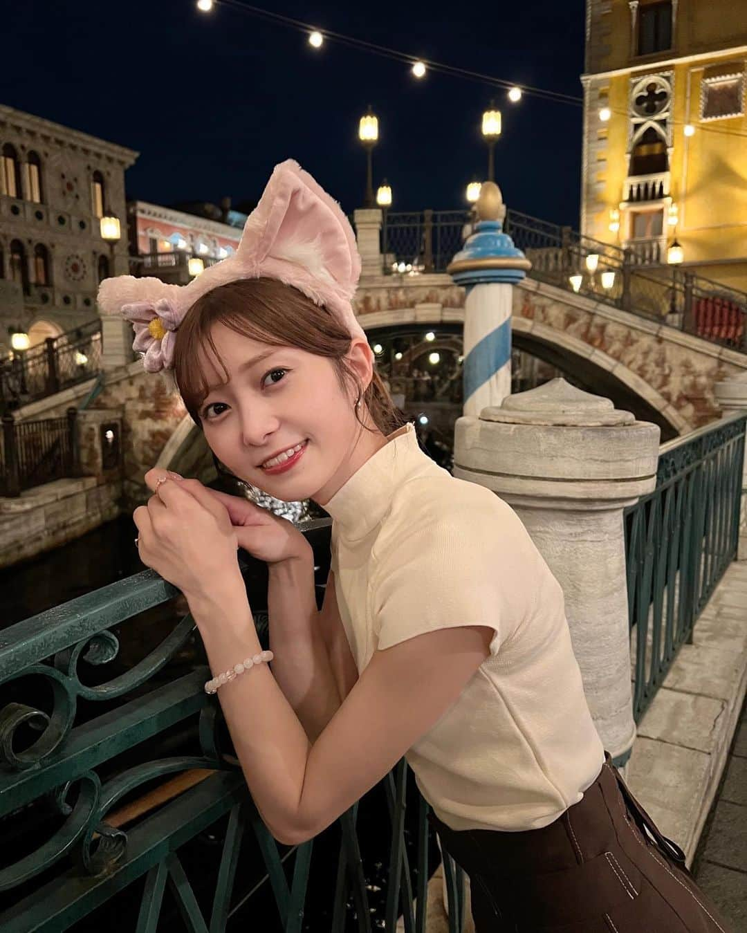 松川星さんのインスタグラム写真 - (松川星Instagram)「急遽 夜から行ってきました🐭🏰 リーナベルちゃん付けたよ🦊‪❤︎ ‬」9月11日 20時03分 - akarin__rin