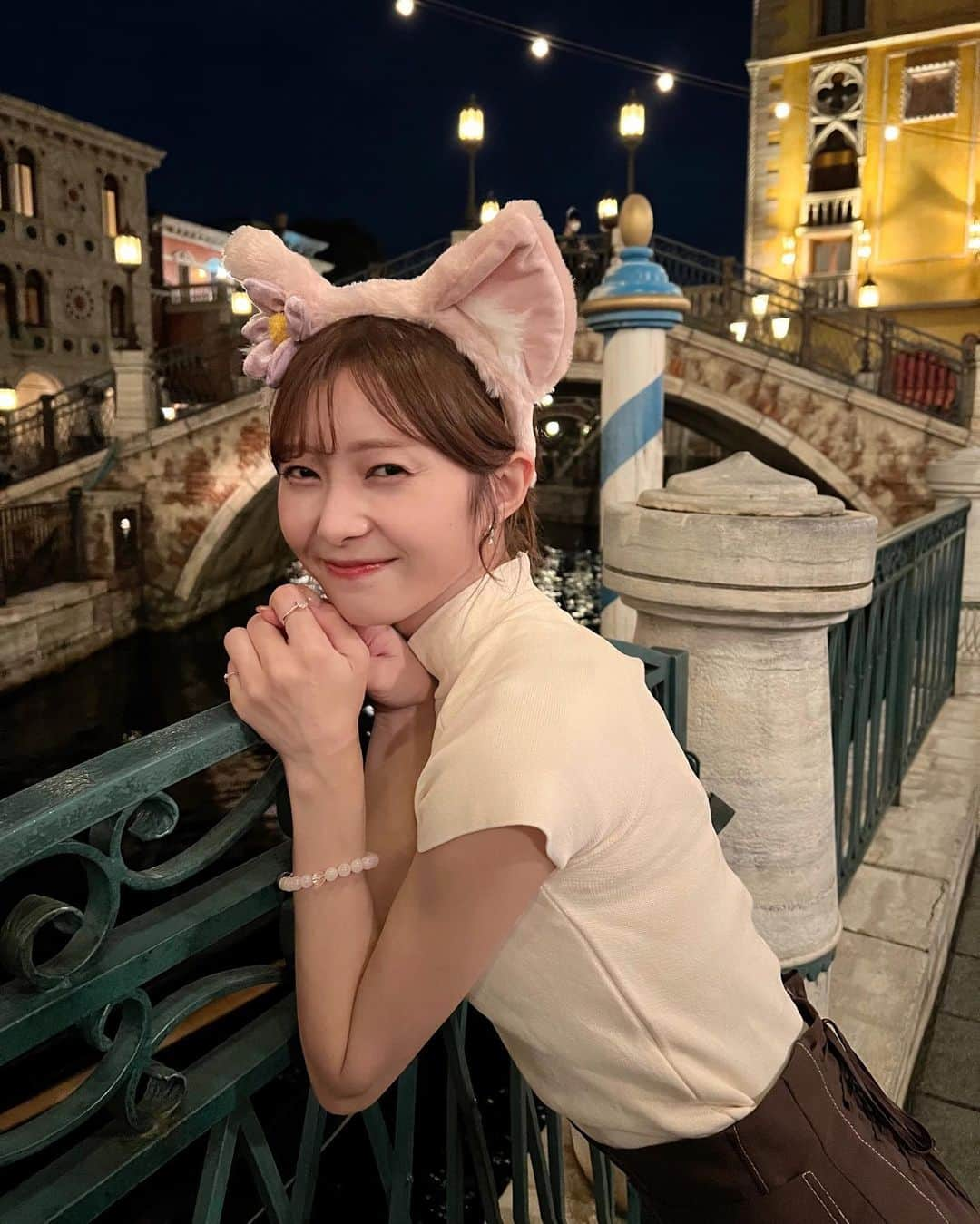 松川星さんのインスタグラム写真 - (松川星Instagram)「急遽 夜から行ってきました🐭🏰 リーナベルちゃん付けたよ🦊‪❤︎ ‬」9月11日 20時03分 - akarin__rin