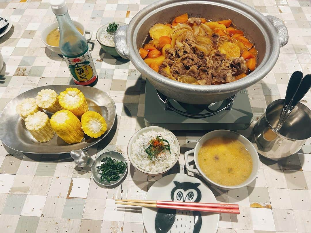 益若つばささんのインスタグラム写真 - (益若つばさInstagram)「最近のごはんといただきもの。🌽🫶🏻息子&息子の友達とやった光る流しそうめんが不味そうで面白かったなー。」9月13日 13時29分 - tsubasamasuwaka1013