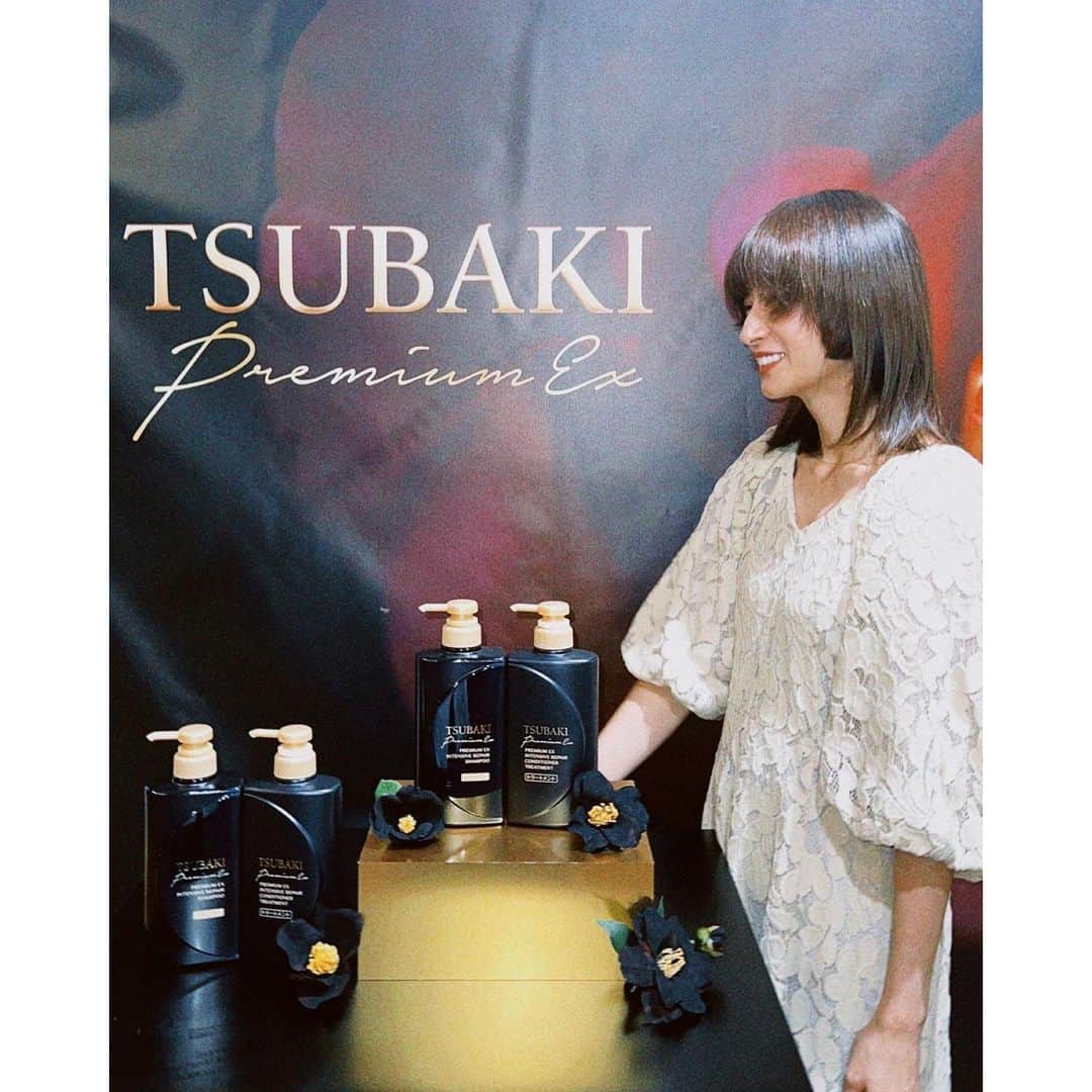 松本恵奈さんのインスタグラム写真 - (松本恵奈Instagram)「「TSUBAKI PremiumEX」の先行洗髪体験会に招待いただいたので、先日行ってきました。 私の髪質的に、艶感はでないかなと思ってましたが、使用後の髪がツヤツヤに。  香りも上品でパッケージデザインも「黒TSUBAKI」という愛称にふさわしく、高級感があります。  りここも髪の質感を気にする年頃になってきたので、一緒に使おうかなと思います。  #TSUBAKI #黒TSUBAKI #PR #TSUBAKIの本気を見た #イオンの補修力」9月13日 20時10分 - ena1123