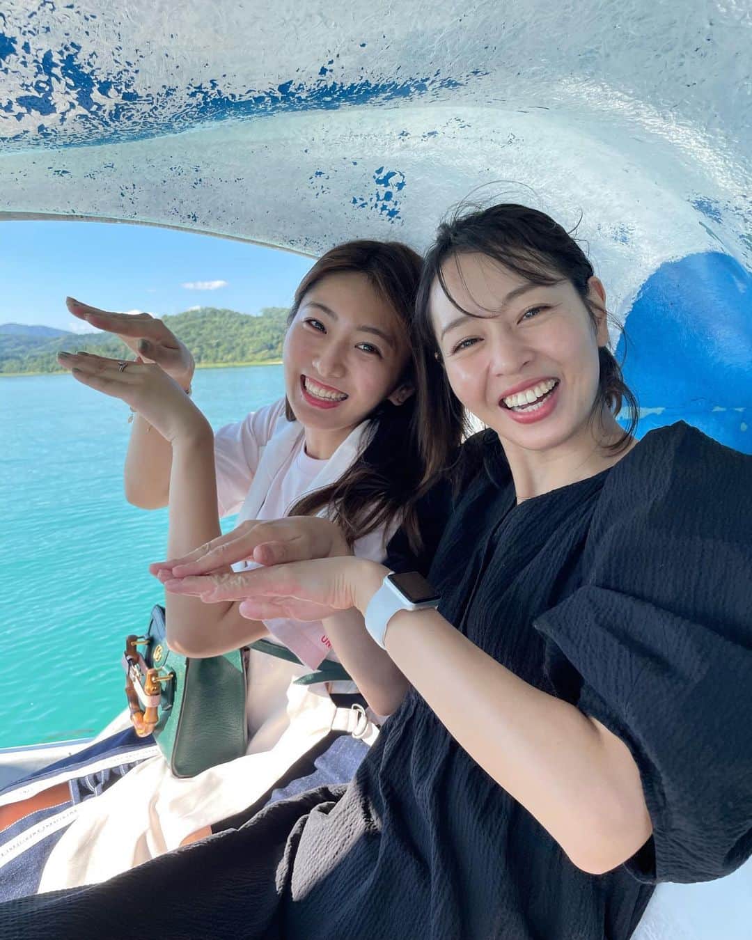 白戸ゆめのさんのインスタグラム写真 - (白戸ゆめのInstagram)「🦢 . 初めて乗った白鳥ボート🤣✨ 泳いでついてくる魚のモノマネしてます🐟 . #秋田 #思い出ぽろぽろ」9月13日 20時23分 - yumeno.s_