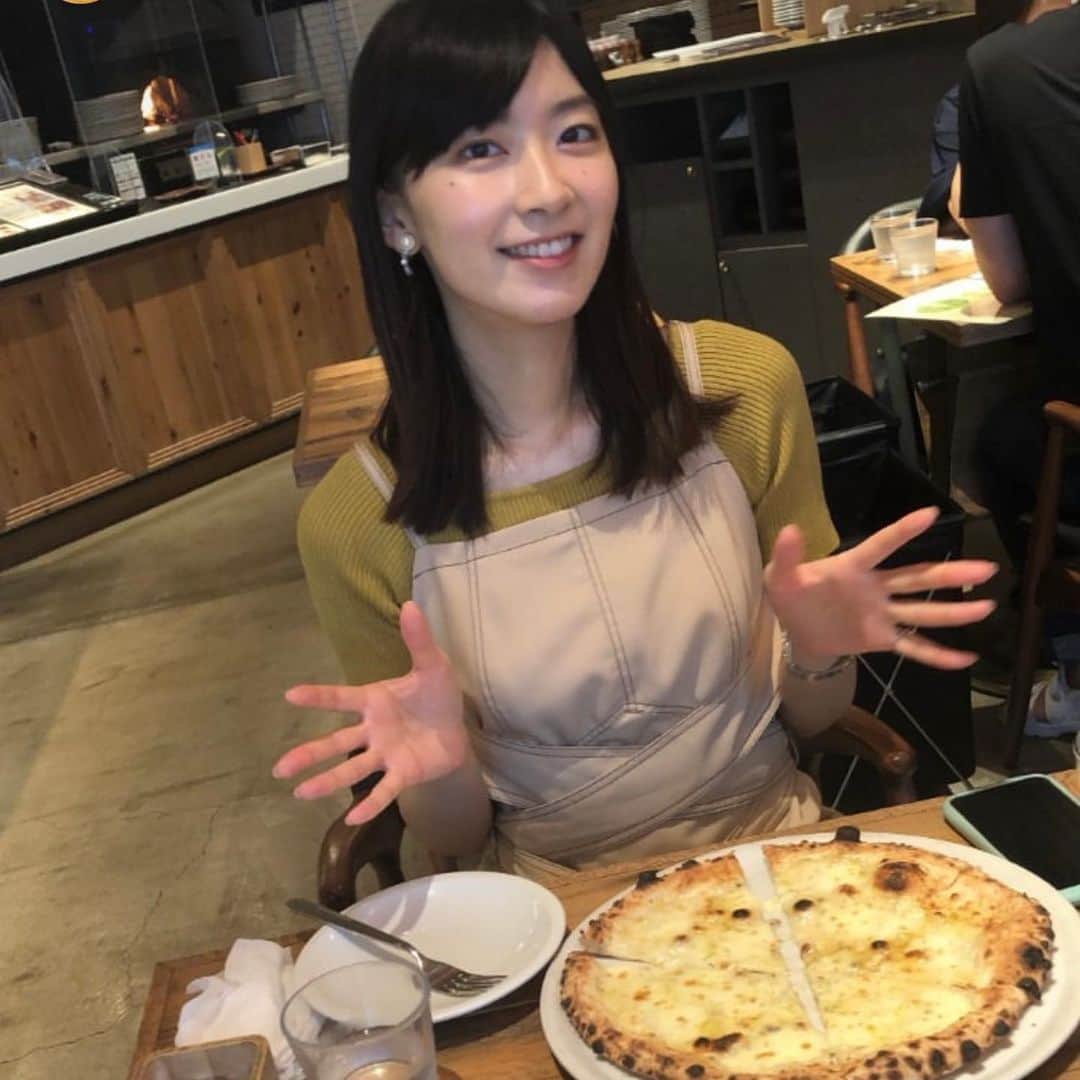 檜山沙耶さんのインスタグラム写真 - (檜山沙耶Instagram)「先日、鉾田市産アールスメロンを食べに行きました！半玉メロンにアイスクリームものっていて美味でした🍈 ピザも美味しかった〜🍕」9月13日 22時47分 - sayahiyama