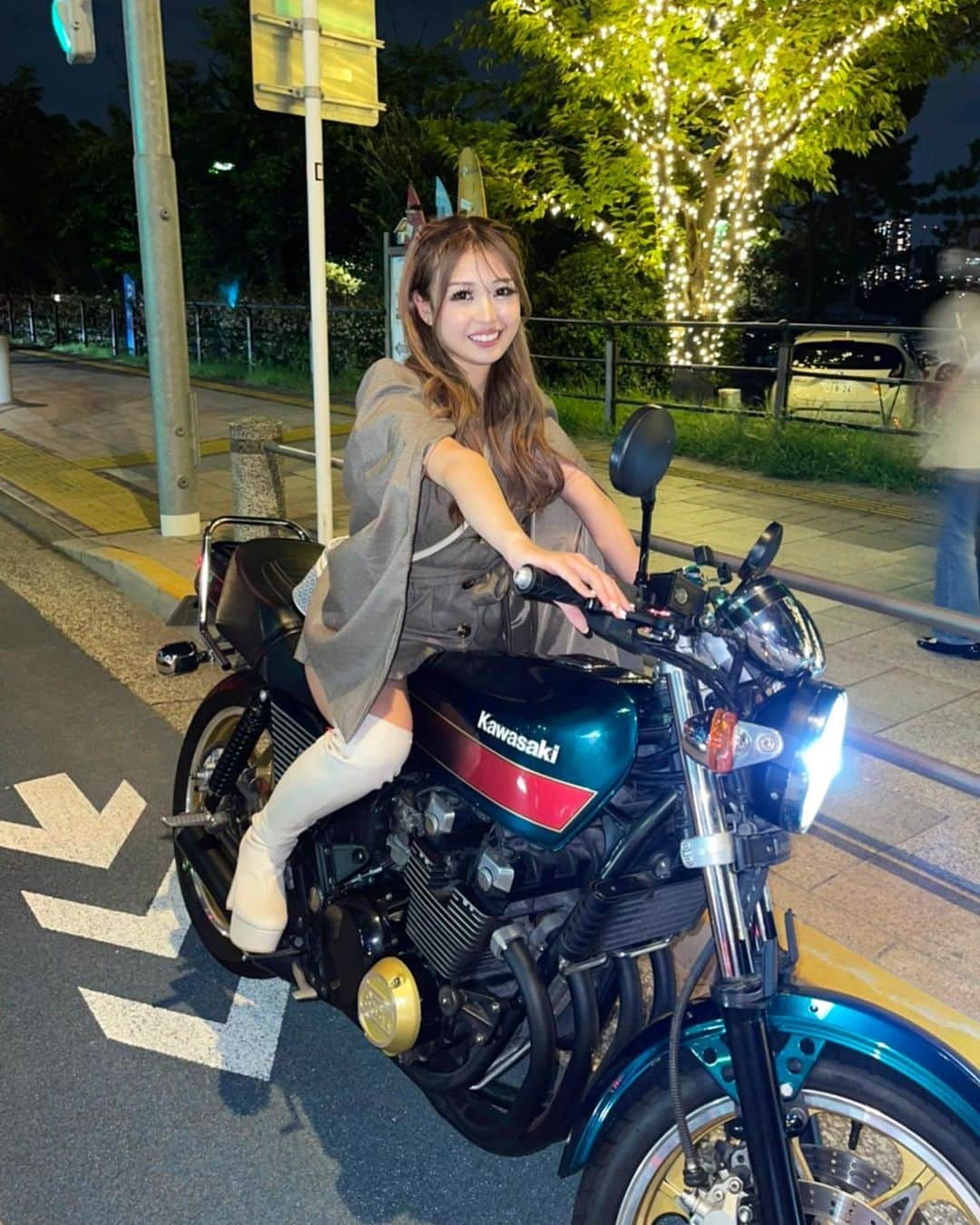 雨宮由乙花さんのインスタグラム写真 - (雨宮由乙花Instagram)「バイク女子どお！🏍💗  #egg #eggモデル #バイク女子」9月14日 21時52分 - _pinkbunnygirl_