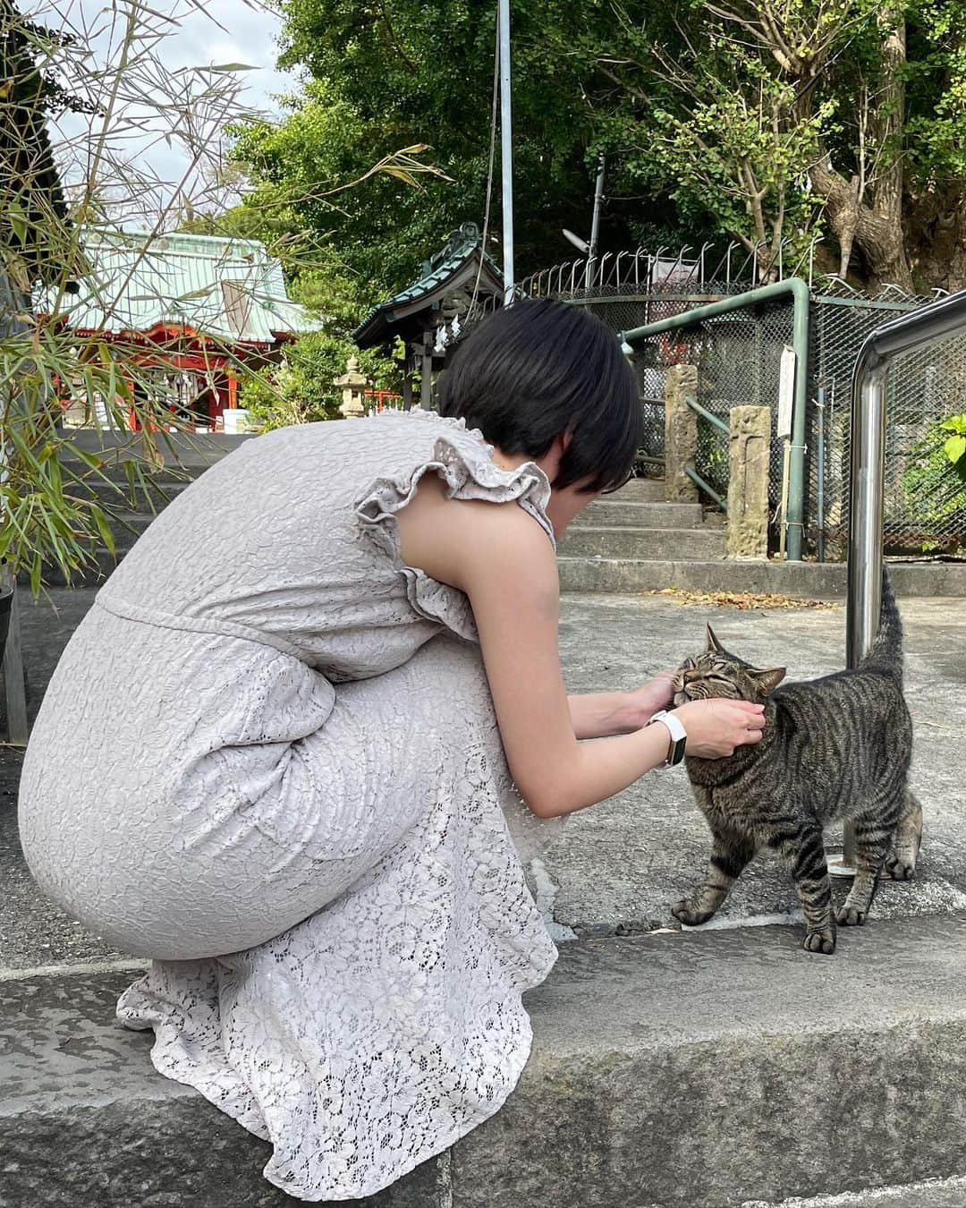 葉月つばささんのインスタグラム写真 - (葉月つばさInstagram)「三浦海岸オフショット📸 猫と遊べて幸せだった(笑)」9月17日 11時34分 - 2basa_kodama