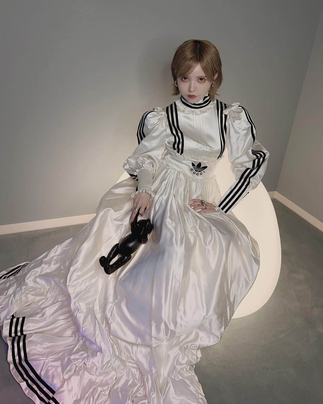 益若つばささんのインスタグラム写真 - (益若つばさInstagram)「GUCCI ✖︎ adidas🤍 見たより着た方が100倍可愛かった…。 @gucci @adidasoriginals @alessandro_michele」9月18日 18時56分 - tsubasamasuwaka1013