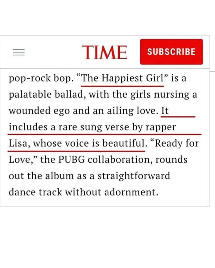 リサさんのインスタグラム写真 - (リサInstagram)「From @billboard , @time and  @recordingacademy LISA getting praise for her beautiful singing voice. ❤️ . . . #LISA #LALISA #리사 #블랙핑크 #BLACKPINK #LALISAMANOBAN #LALISAMANOBAL #blackpinklisa #lisablackpink」9月18日 22時22分 - lisa.blackpink