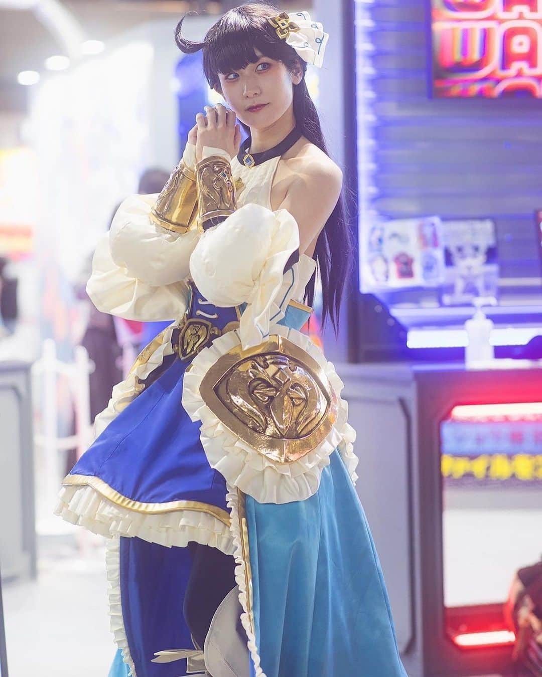 来栖うさこさんのインスタグラム写真 - (来栖うさこInstagram)「【公式コスプレイヤー🎮】  AriaChronicle アリア  撮影対応中の脇撮り📸いい感じ☺️💗  #東京ゲームショウ2022 #TGS2022 #AriaChronicle #日替わり公式 #CREST #東京ゲームショウ #cosplay  #photographer」9月20日 1時16分 - kurusu_usako