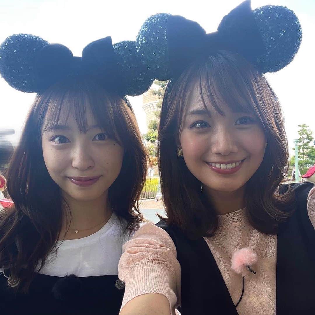 林佑香さんのインスタグラム写真 - (林佑香Instagram)「清華さんとのディズニーオフショットです🐭✨ とてもとても幸せな時間でした🥰 お洋服も双子コーデになっています☺︎」9月21日 19時50分 - yuka.hayashi_