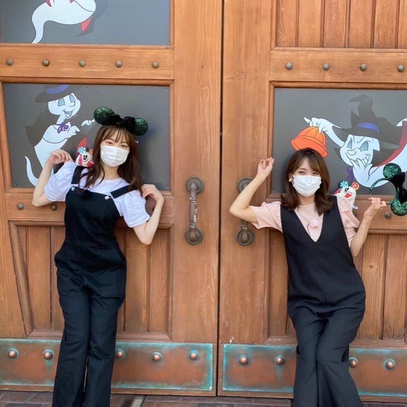 林佑香さんのインスタグラム写真 - (林佑香Instagram)「清華さんとのディズニーオフショットです🐭✨ とてもとても幸せな時間でした🥰 お洋服も双子コーデになっています☺︎」9月21日 19時50分 - yuka.hayashi_