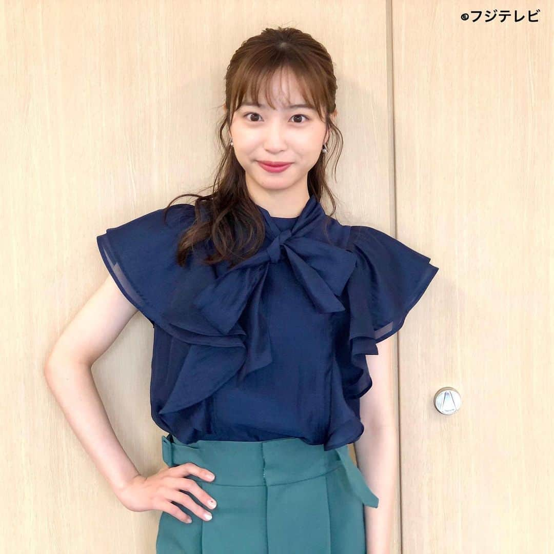 フジテレビ「めざましテレビ」さんのインスタグラム写真 - (フジテレビ「めざましテレビ」Instagram)「ファッション雑誌CanCamとコラボした お天気コーナー「きょう何着て行く？」 林佑香の毎日のコーデを紹介♪  ９月２２日（木） 【今日のコーデ】　　 ・ブラウス→ @willselection_official 　９７９０円 ・パンツ→ @31sonsdemode １万４５０円 ・靴→ @kanematsu_official ２万２０００円 ・イヤリング→ @anemone_official 　２８６０円    【コーデのポイント】 ネイビー×ダークグリーンのハンサムな配色で ボウタイブラウスの甘さを程よく引き算😍❗️  大人っぽく落ち着いた印象になるので お仕事コーデとしてもぴったりです😁👏  ハイウエストでさりげなくスタイルアップも✨     #めざましテレビ #きょう何着て行く？ #林佑香 #今日のコーデ #コーデ #CanCam #今日のファッション#ootd #きょう何着て行く？は月〜金朝6時22分ごろ放送📺  #ゆかちゃん #きれいめコーデ #きれいめカジュアル #大人コーデ #秋コーデ #オフィスカジュアル #上品コーデ #アナウンサー衣装」9月22日 14時32分 - mezamashi.tv