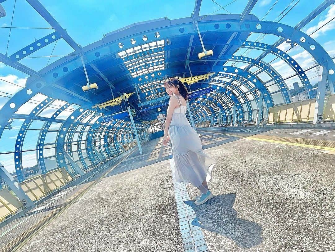 竹内星菜さんのインスタグラム写真 - (竹内星菜Instagram)「夏のおわり . . . . 夏のおわりかけに、夏らしい写真撮れた！  #photo #ゆめが丘駅 #写真」9月22日 15時19分 - seina0227