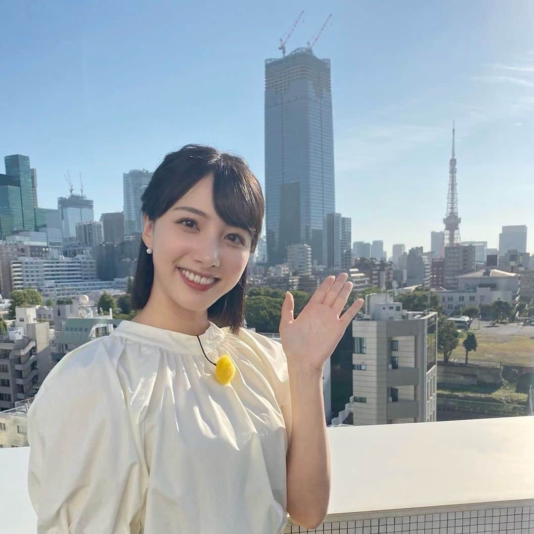 武藤彩芽さんのインスタグラム写真 - (武藤彩芽Instagram)「. . 「グッド！モーニング」 ご覧いただきありがとうございました☀️  お天気にも恵まれ、 爽やかな高ーい秋空のもと 楽しくお伝えすることができて 嬉しかったです🕊  さて、食欲の秋、満喫するぞ〜🍁  p.s.帰りの新幹線でしっかり眠ることができました🥱」9月26日 16時24分 - mutoayame