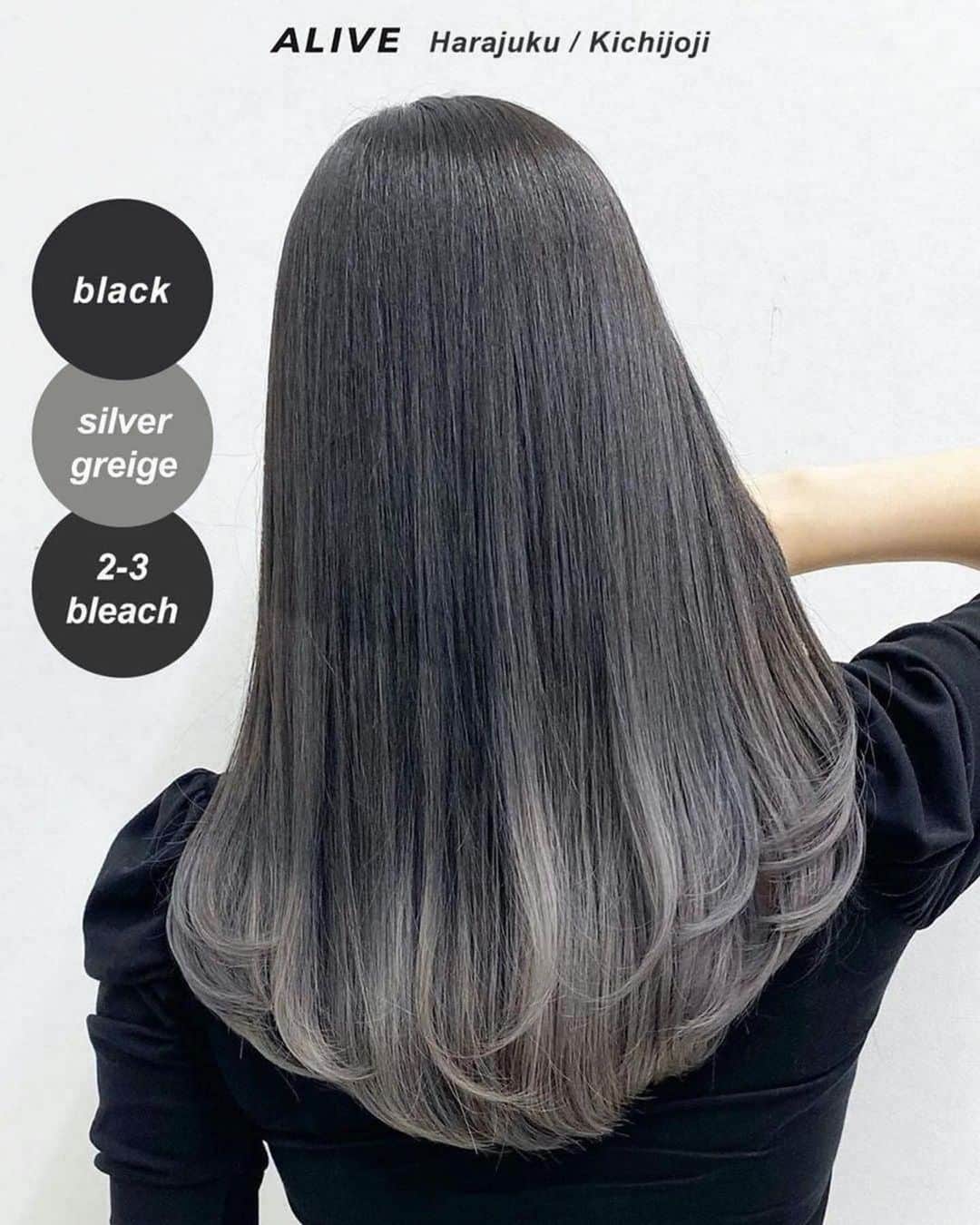 ALIVEさんのインスタグラム写真 - (ALIVEInstagram)「【保存するだけで使える！ #グラデーションカラー × #シルバーカラー ヘアカタログ】  保存しておくだけで使える、 ALIVEオリジナルのヘアカタログです💡 同系色のヘアカタログまとめになるので、 微妙なニュアンスの差も比較してみてくださいね🙆🏻‍♀️  今回のまとめは人気の #グラデーションカラー × #シルバーカラー です✨ ぜひ参考にしてみてくださいね！  ================================= @alivehair では、ヘアカタログや流行の ヘアカラー・ヘアスタイルに関する 情報を毎日更新中です💫 あなたの取り上げてほしいテーマを コメントすると記事になるかも？ ぜひフォローしてチェックしてください💡 =================================  ================================= ✂︎PRICE（店舗により金額が異なります。 クーポンもありますのでぜひご活用ください💁🏻‍♀️） ・グラデーションカラー：¥11,000〜 ・バレイヤージュカラー：¥22,000〜 ・ハイライト：¥15,400〜 =================================  #美容院 #美容室 #原宿美容室 #吉祥寺美容室 #グラデーション #グラデーションカラー #グラデーションボブ #グラデーションシルバー #シルバーカラー #ホワイトシルバー #シルバーグレージュ #グレージュ #ホワイトカラー #グレージュカラー #寒色カラー #グレーカラー」9月27日 15時47分 - alivehair