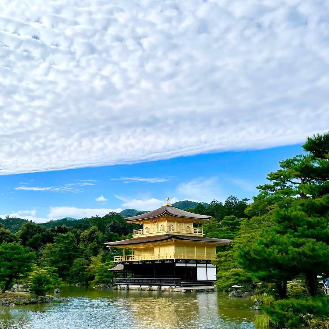 吉井明子さんのインスタグラム写真 - (吉井明子Instagram)「𓍯𓍯𓍯  京都の旅と空の記録。 金閣寺さんにて。 鹿苑寺の舎利殿・金閣の上空に雲と青空の境目が… 陰と陽を感じる美しい空の下、金色に輝いていました。  2022年9月21日  #金閣寺 #鹿苑寺 #舎利殿 #金閣 #kinkakujitemple #京都 #kyoto #japan #京都旅 #travel #travelphotography #trip #明さんぽ #気象予報士 #気象キャスター #weatherforecaster #기상캐스터　#氣象主播 #吉井明子」10月1日 14時15分 - akiko_yoshii_sunny_rain