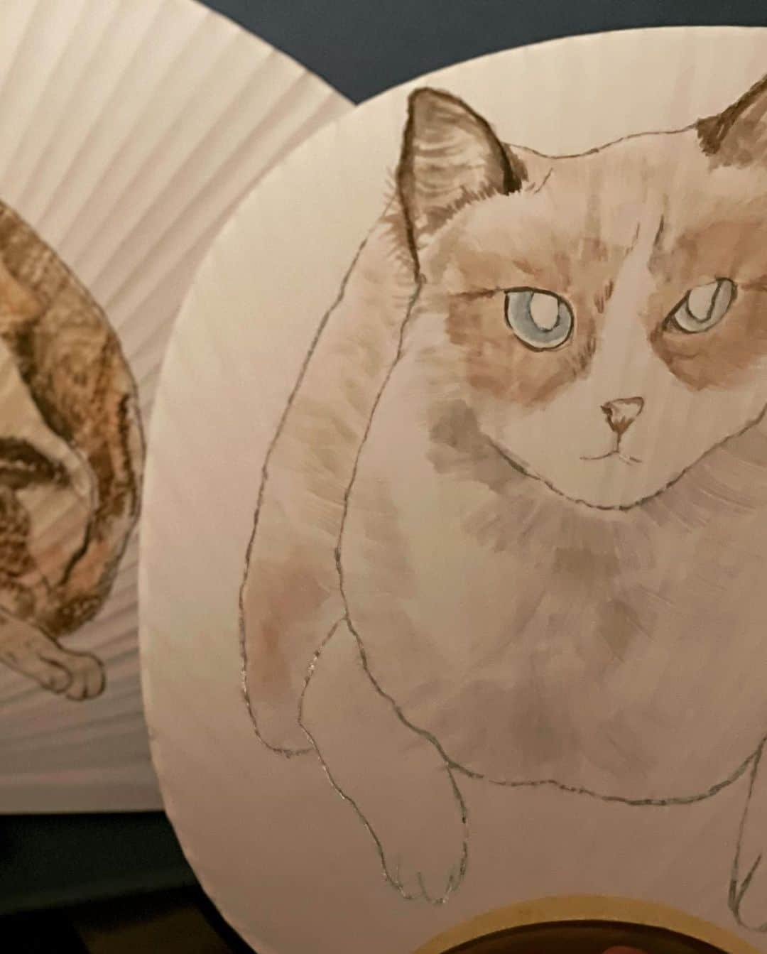 三浦瑠麗さんのインスタグラム写真 - (三浦瑠麗Instagram)「プレゼントは猫たちの絵を描いた団扇セットでした。夫からは例の如く酒器。 ほかに友人からいただいたのはグレンフィデック21年。娘はいちごシロップをウイスキーグラスに入れて飲んでいます。」10月3日 21時36分 - lullymiura