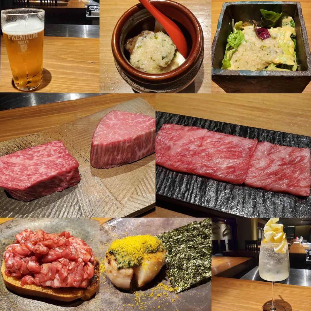 池田夏希さんのインスタグラム写真 - (池田夏希Instagram)「ご褒美ごはんに @taisuke_konamono で創作鉄板料理のコースを食べてきました🍴 . 1品目から美味しくて感動したけど、メインのお肉は低温で約60分火入してて美味しさが凝縮してるし柔らかいしで最高でした😍🥩 土鍋の炊き込みガーリックライスも美味しくてペロリ😋🍚 美味しいもの食べる為に、明日も頑張るぞっ！！ . #創作鉄板料理 #粉者焼天 #鉄板焼き #鉄板で焼く #鉄板焼きディナー #コース料理 #お肉 #低温調理肉 #美味しさ凝縮 #田町グルメ #gems田町 #港区グルメ #田町ディナー #グルメスタグラム #フードスタグラム  #teppanyaki  #teppanyakidinner #coursemeal #meat #lowtemperaturecooking #delicious #gourmetstagram #foodstagram #foodphotography」10月4日 21時56分 - natsukiikeda624