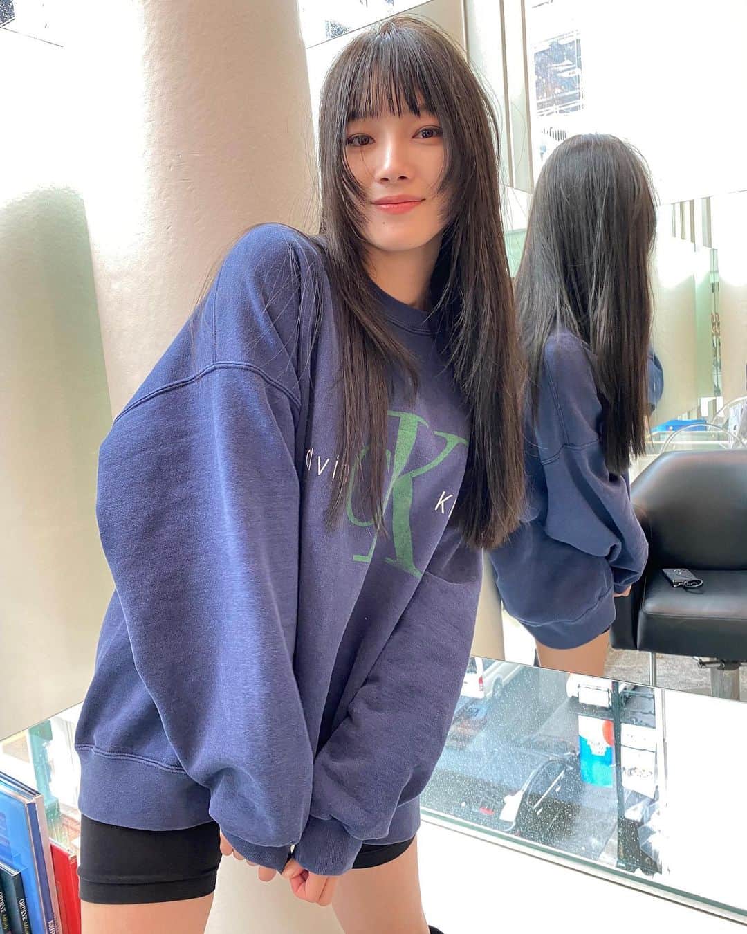 江田友莉亜さんのインスタグラム写真 - (江田友莉亜Instagram)「顔まわりの毛シャッシャッシャッ🌚  ✂︎ @inomataakiko」10月6日 19時53分 - edayuri_official