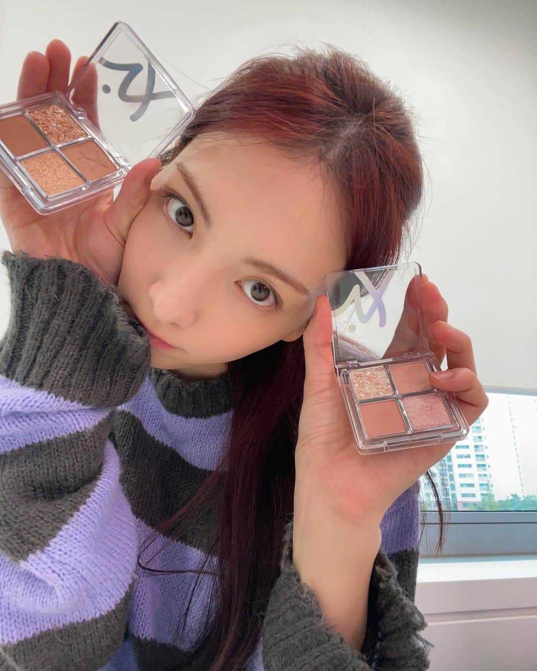 知英さんのインスタグラム写真 - (知英Instagram)「아이팔레트로 톡톡👻🎃💜 @ibim.cosmetics #아이빔 #IBIM #アイビム」10月7日 19時03分 - kkangjji_