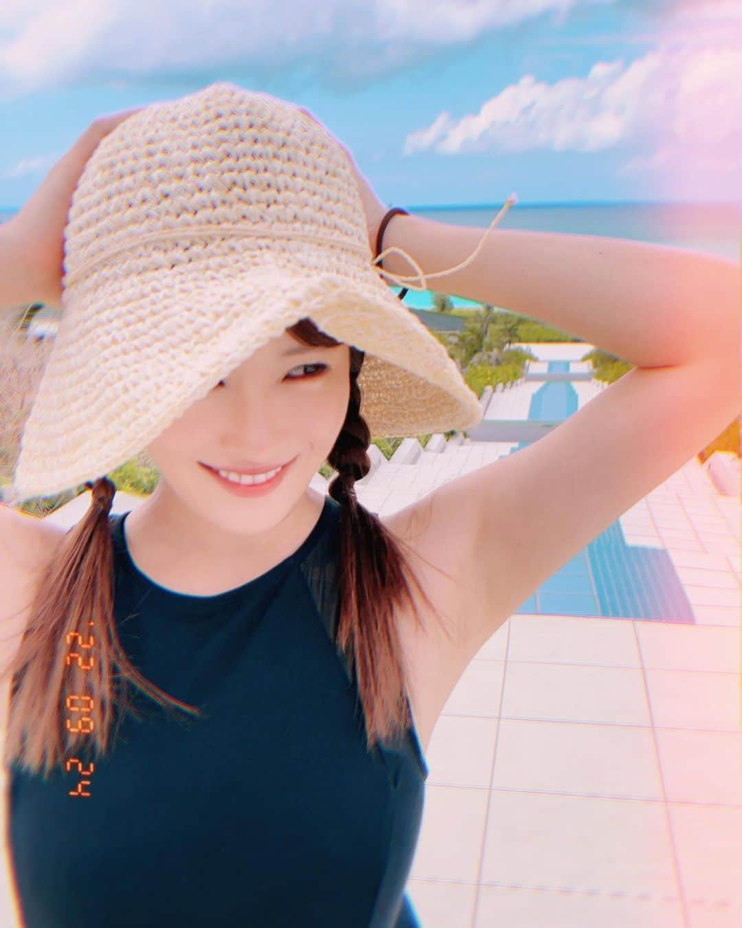 神田れいみさんのインスタグラム写真 - (神田れいみInstagram)「👒  載せたい夏休み写真、まだまだある...🐬💭」10月12日 18時27分 - kandareimi