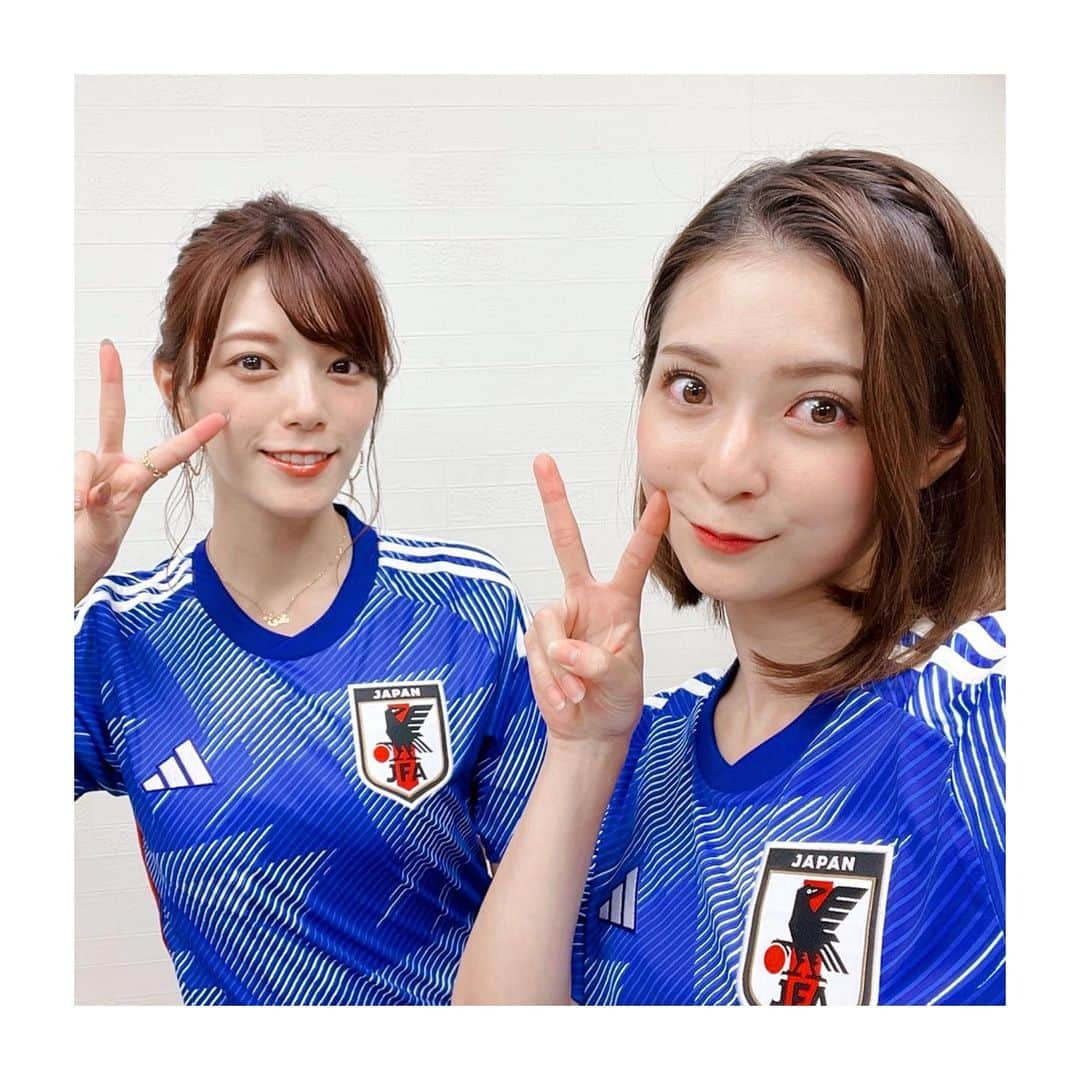 三谷紬さんのインスタグラム写真 - (三谷紬Instagram)「* サッカーワールドカップ64⚽️💙 また影山優佳ちゃんとご一緒できました！ 今回は『絶対に負けられないクイズ！W杯検定SP』🎩 尊敬すべく影ちゃんの知識に挑みますが… まあぜひオンエアを見てください😂 24時25分からです‼︎ 何はともあれ、影ちゃんいつも通り可愛すぎました🥺🫶🏻🫶🏻 進行は我らが俊平さん✌️ 俊平さんの絶妙な現地人感が最高に面白かったです。 そしてアナウンサーチームとして住田と頑張りました！ 住田、頼もしすぎました👏👏 * #ワールドカップ64#fifa#ワールドカップ#64#worldcup#w杯#soccer#football#サッカー#影山優佳 さん#寺川俊平 アナ#住田紗里 アナ#💙#samuraiblue#サムライブルー#テレビ朝日#アナウンサー#三谷紬」10月16日 20時16分 - mitani_tsumugi