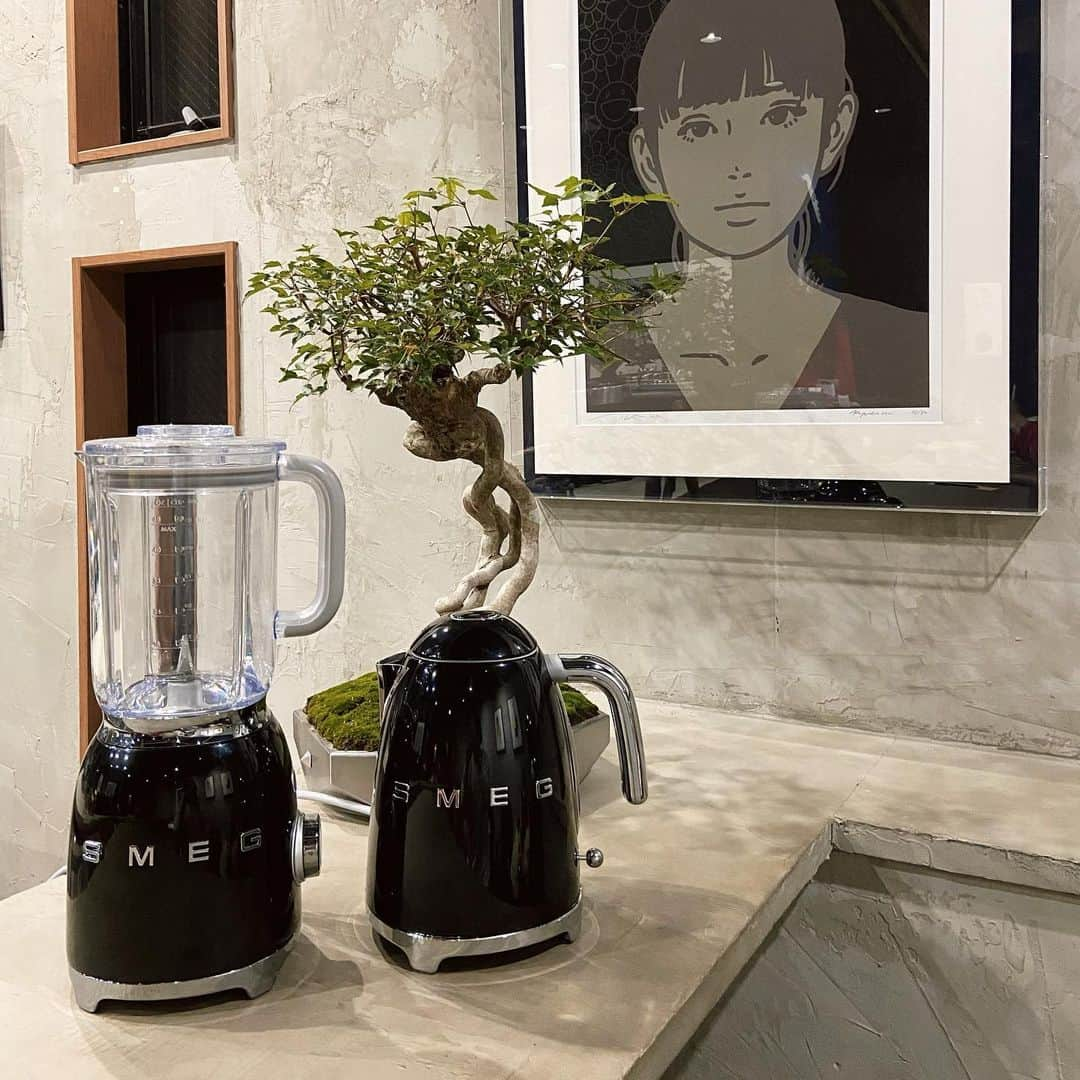 カナさんのインスタグラム写真 - (カナInstagram)「カラバリ豊富SMEGで キッチンをコーディネート🖤 @smeg_japan   1948年にイタリアで誕生した キッチン家電ブランド「SMEG」。 @smegitalia   オリジナリティにあふれ、洗練された上品さと イタリアらしい情熱を併せ持っています。 可愛らしくて個性的なキッチン家電で、 １日の始まりからハッピーな気分になれるよ！🌼  スムージーやフレッシュジュースだけじゃなく 温かいスープも作れるの🫕 これからの寒い季節はSMEGのミキサーで ポタージュスープを作って温まるよ~👅  材質に化学物質BPAを含まないのも安心🫶🏻 ぜひキッチンにお迎えしてみてね🤗  #smeg #smeg_japan #madeinitaly  #livstagrammer #instahome #cookware #homecooking  #ミキサー #ケトル #キッチン家電 #デザイン家電 #暮らしを楽しむ #おうちカフェ」10月24日 20時44分 - _kana627_