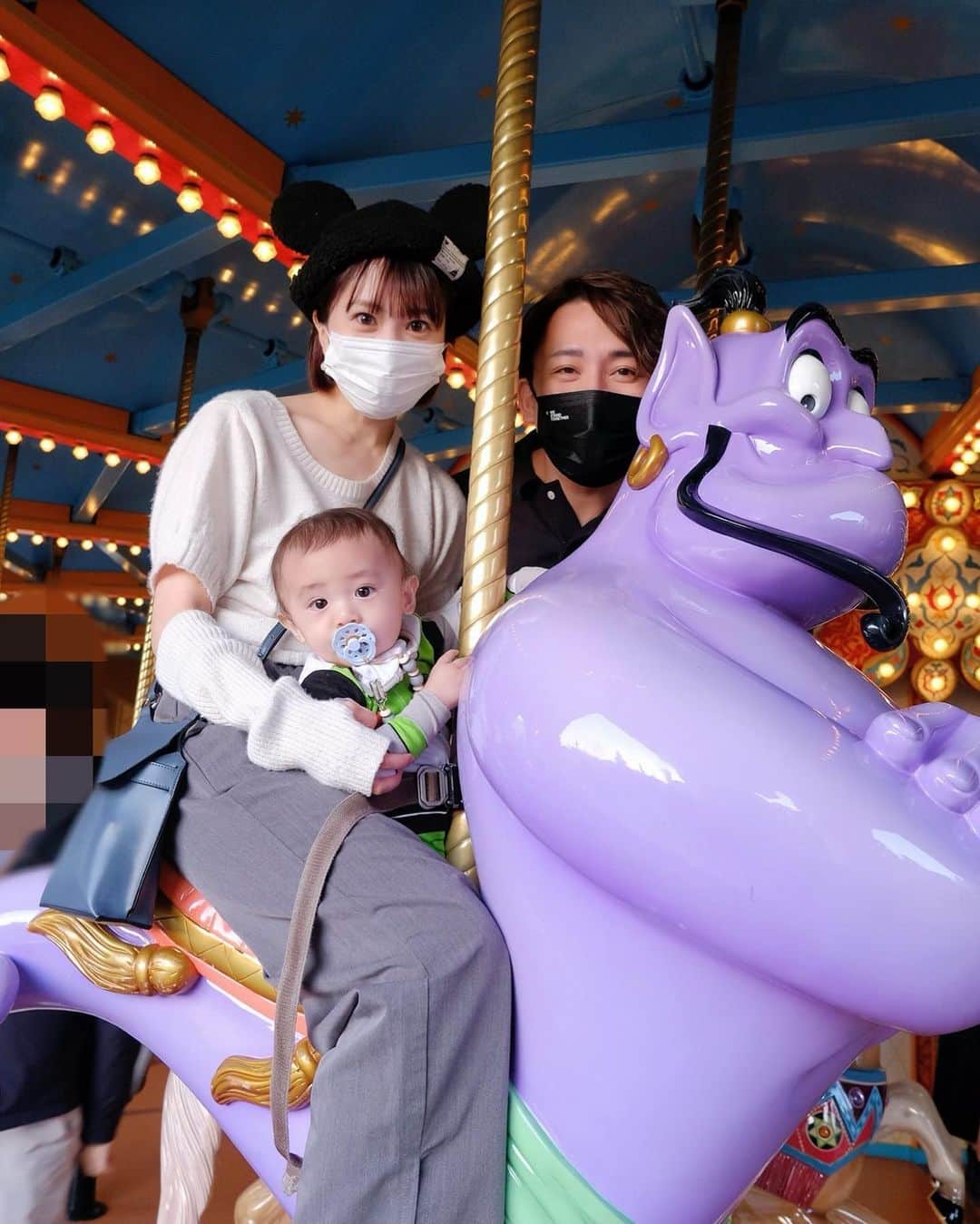 浜田翔子さんのインスタグラム写真 - (浜田翔子Instagram)「Disneyの沢山写真ある🌍  こんなキャラクターに会えたの初めてかも。。 キャストさんが神対応な方が多くて。。♡  ジーニー🧞‍♀️🧞‍♂️🧞の メリーゴーランドは🎠 カブがもう一回乗りたい（坊やと一緒に乗りたかったみたい）と言い2回も乗りました😂  #家族ディズニー　#ディズニーコーデ  #tokyodisneysea  #disnysea」10月29日 18時59分 - shoko_hamada