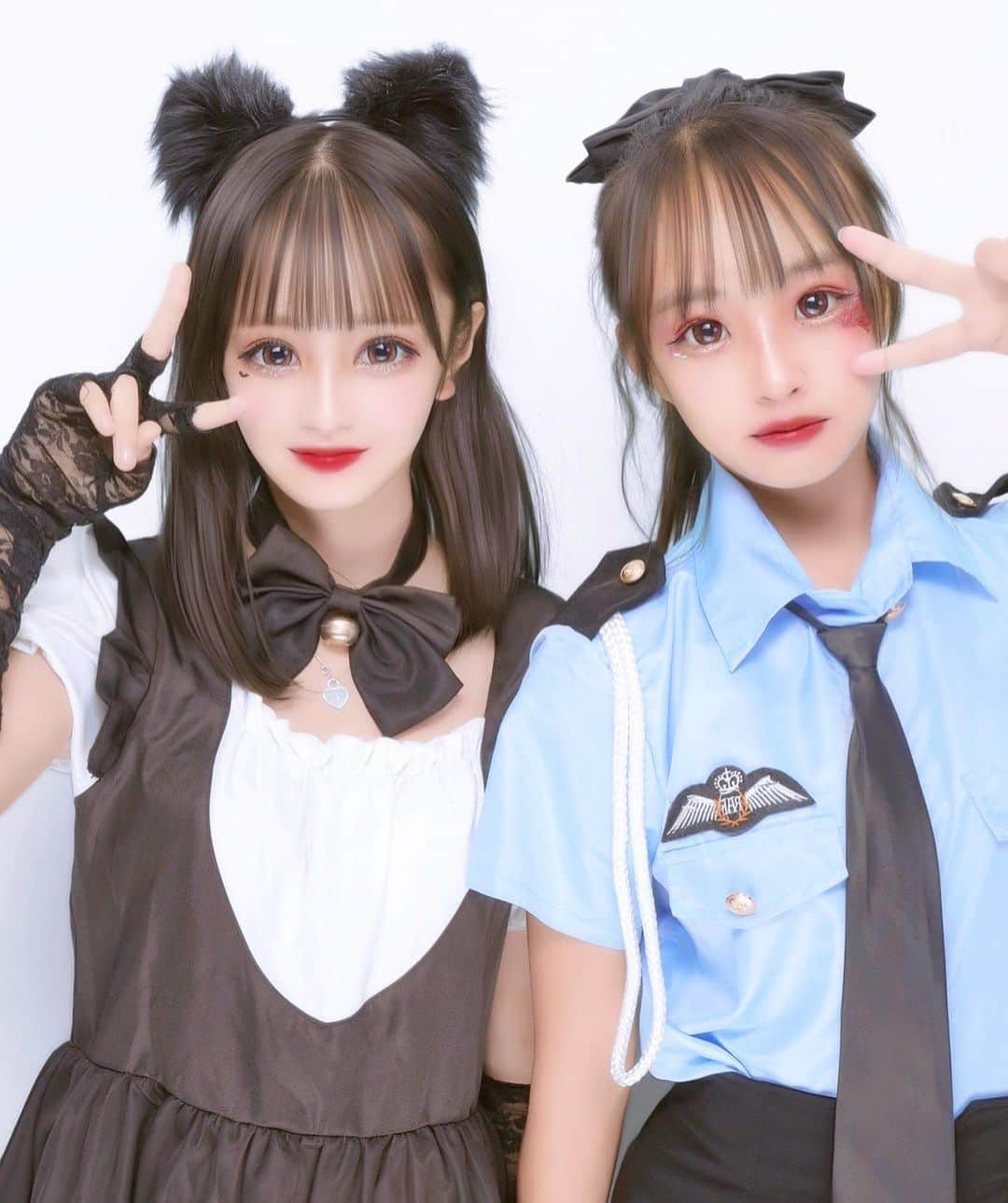 村上美侑羽さんのインスタグラム写真 - (村上美侑羽Instagram)「ハロウィン👻🎃プリクラ 猫🐱とポリス👮 #プリクラ #ぷりんと倶楽部 #love #ぷりくらぽーず #ハロウィン #コスプレ」10月29日 20時57分 - miyuuuuu0123