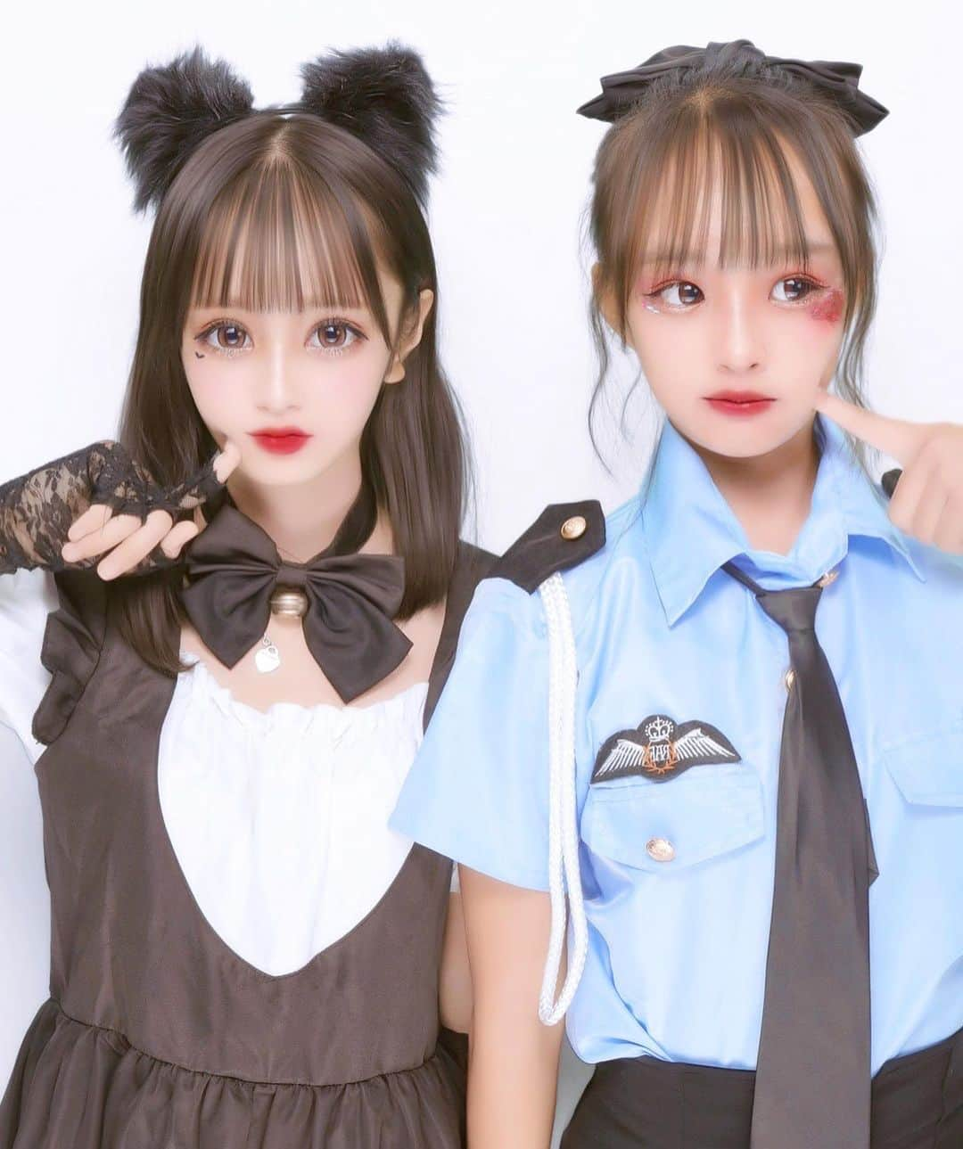 村上美侑羽さんのインスタグラム写真 - (村上美侑羽Instagram)「ハロウィン👻🎃プリクラ 猫🐱とポリス👮 #プリクラ #ぷりんと倶楽部 #love #ぷりくらぽーず #ハロウィン #コスプレ」10月29日 20時57分 - miyuuuuu0123