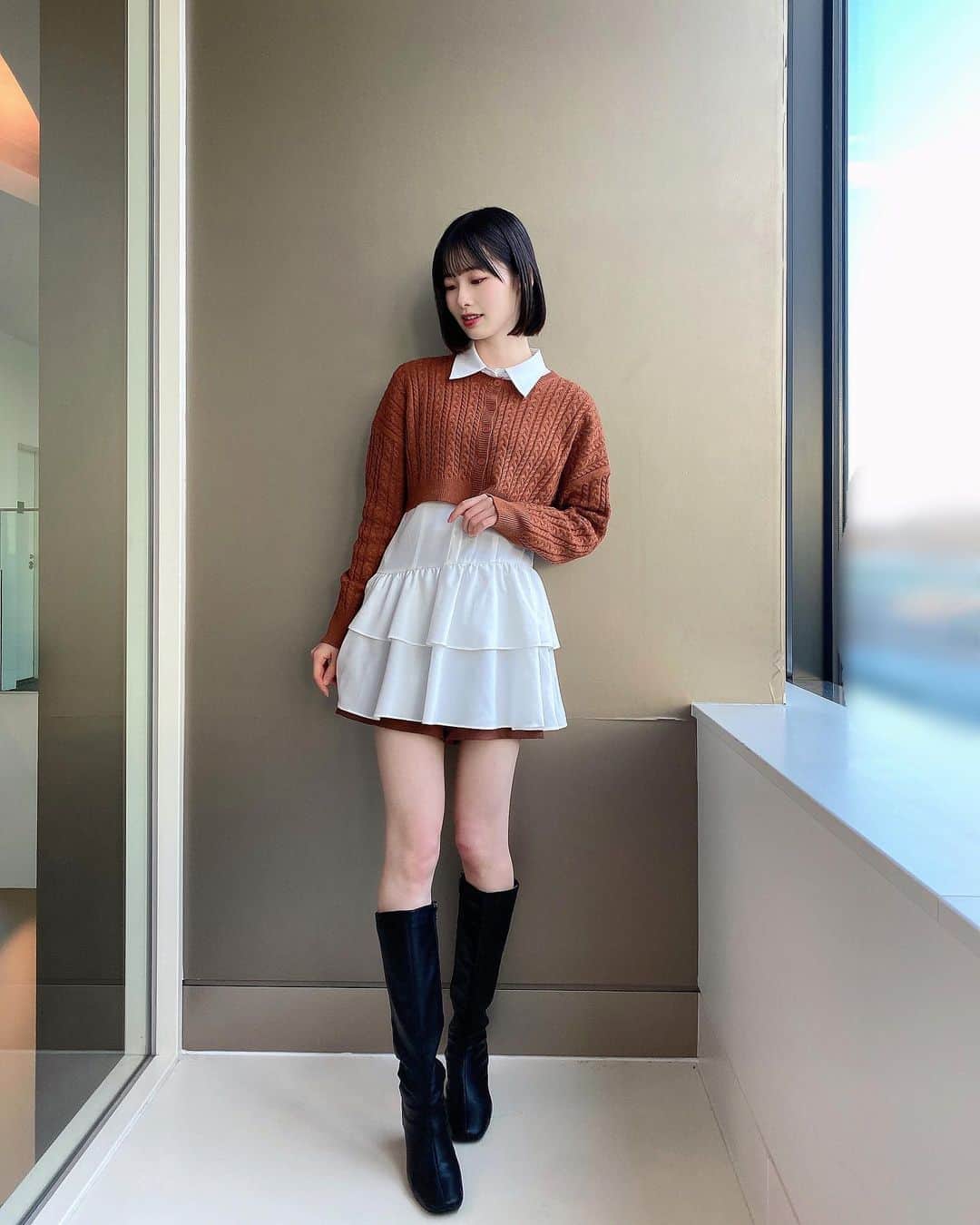 浅井七海さんのインスタグラム写真 - (浅井七海Instagram)「. 秋☺️🌰🐿 ⁡ #ootd #cheek #AKB48」10月29日 22時02分 - naamin48_