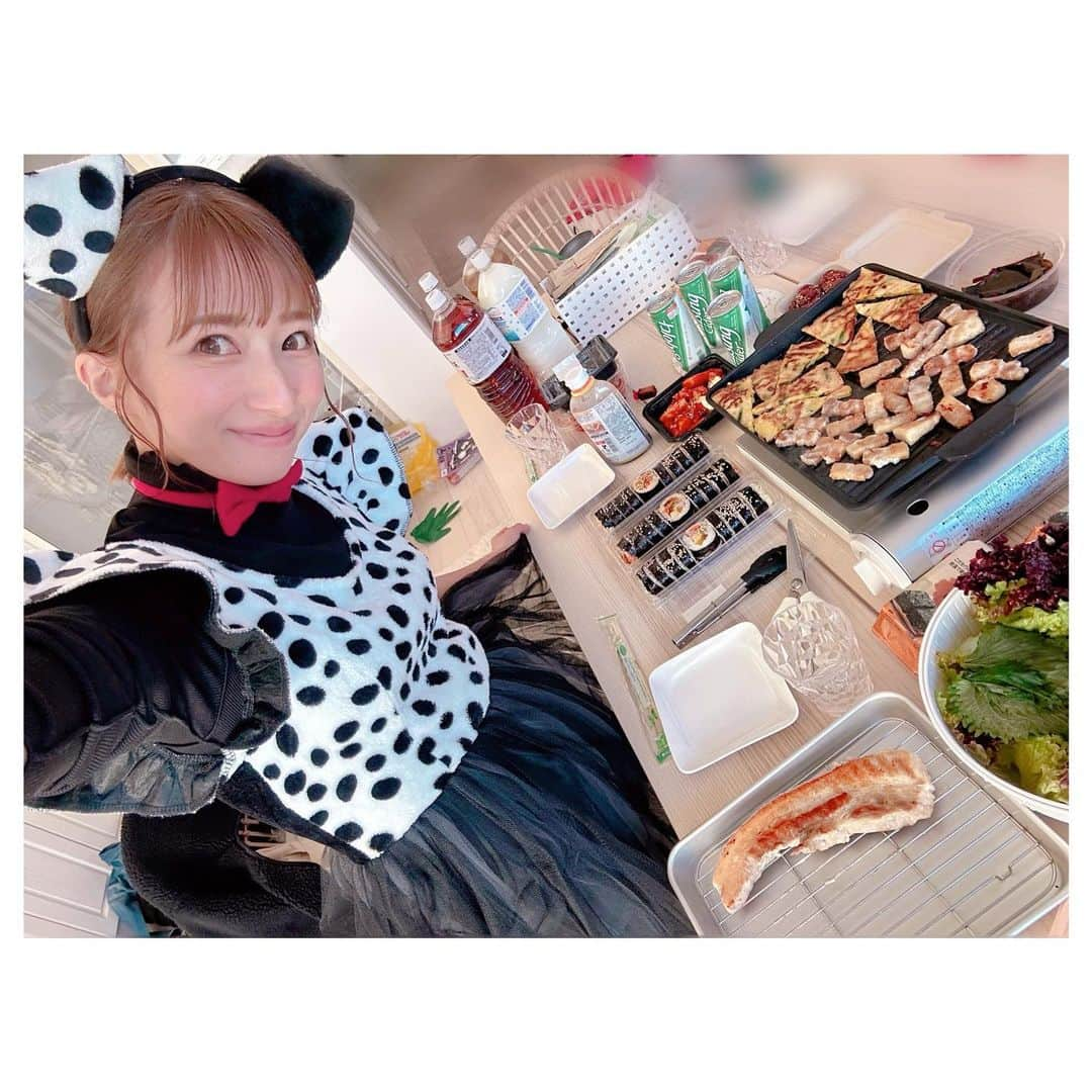 辻希美さんのインスタグラム写真 - (辻希美Instagram)「Halloween🎃はダルメシアンになって友達とlunchしました☺️🙏💕💕"」10月31日 16時40分 - tsujinozomi_official