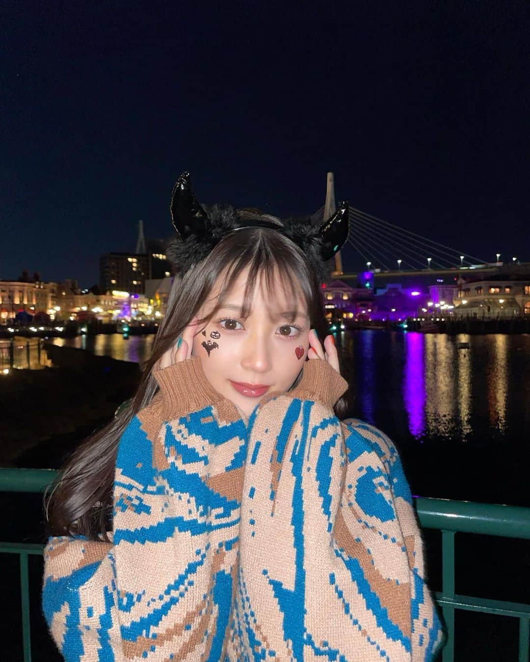 月野有菜さんのインスタグラム写真 - (月野有菜Instagram)「🎃HAPPY HALLOWEEN🦇 ⁡  フラッシュありとなしで📸」10月31日 19時44分 - yuna_tsukino920