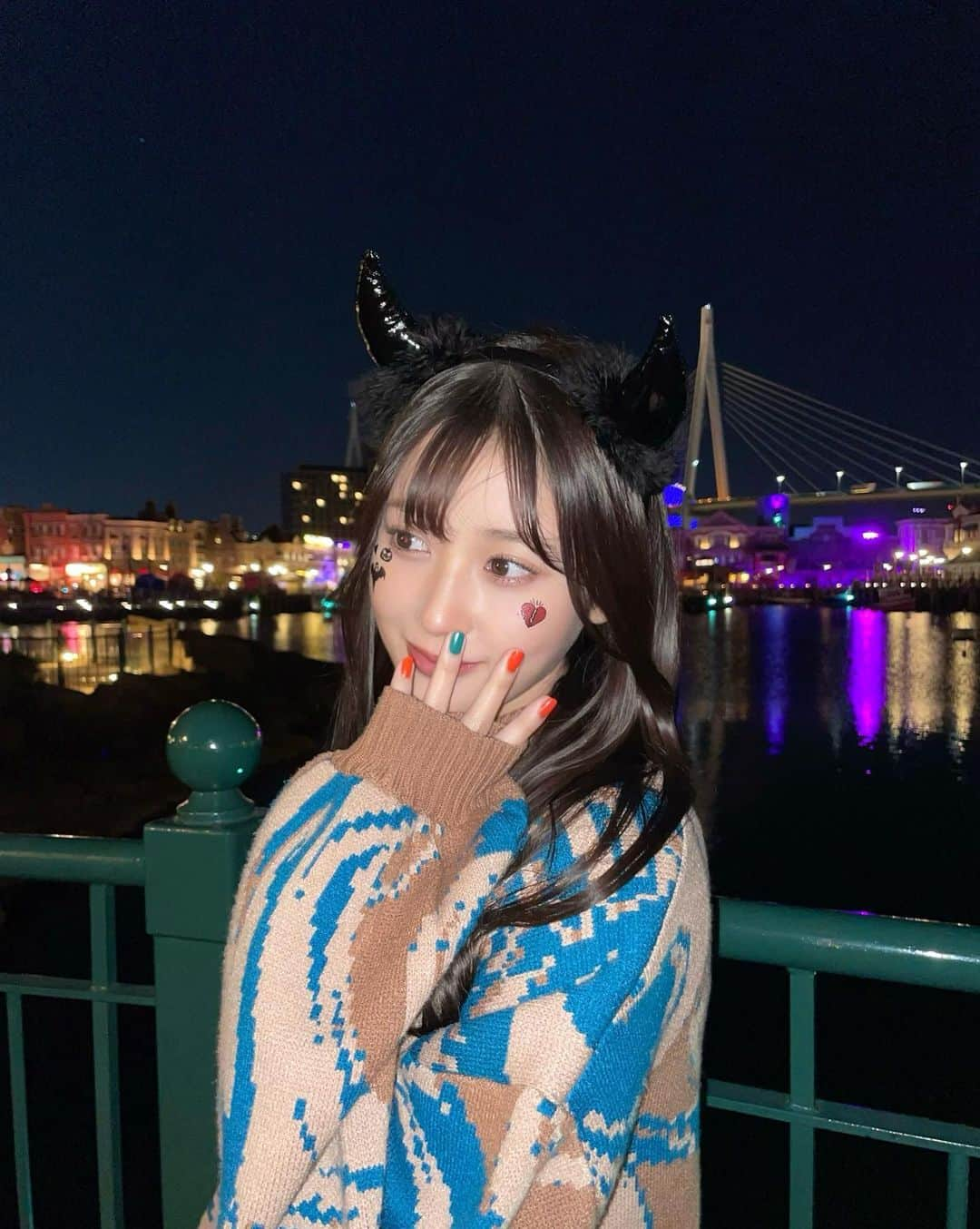 月野有菜さんのインスタグラム写真 - (月野有菜Instagram)「🎃HAPPY HALLOWEEN🦇 ⁡  フラッシュありとなしで📸」10月31日 19時44分 - yuna_tsukino920